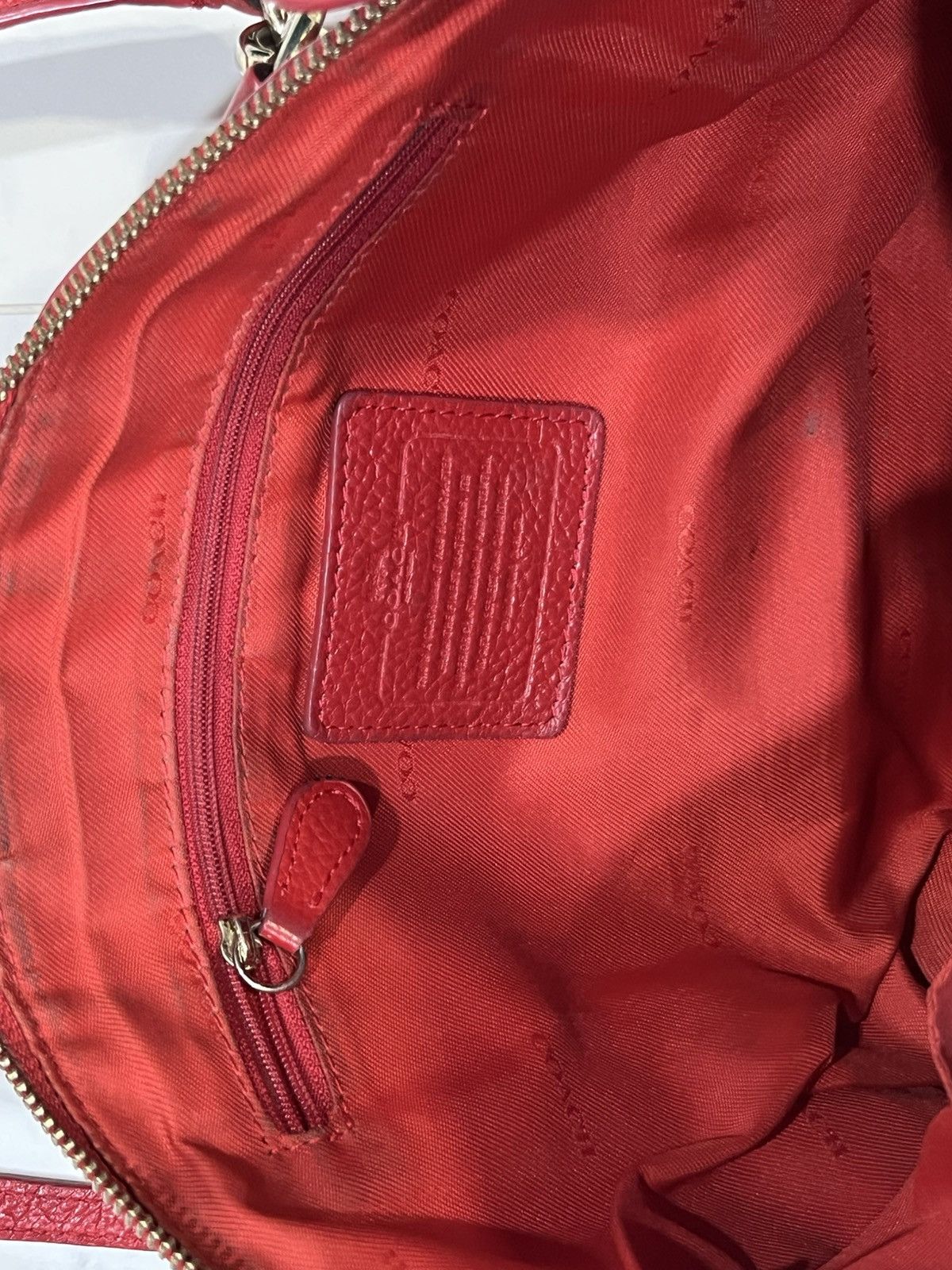 Coach Coach Small Kelsey Satchel Red Pebbled Bags Size ONE SIZE - 18 Thumbnail