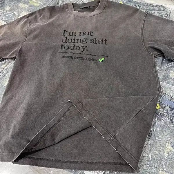 VIBE I'M NOT DOING SHI*T TODAY Vintage Shirt Size US XL / EU 56 / 4 - 5 Thumbnail