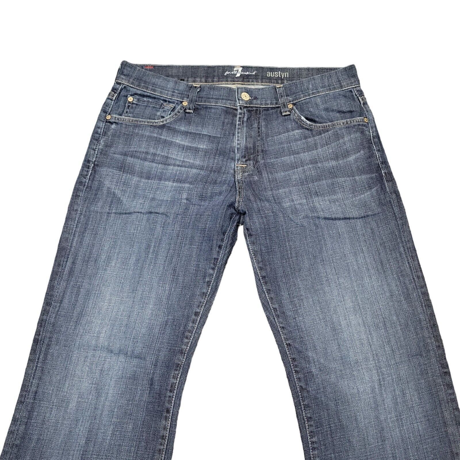 7 For All Mankind 7 For All Mankind Austyn Straight Jeans. Size 33/30. Excelle Size US 33 - 2 Thumbnail