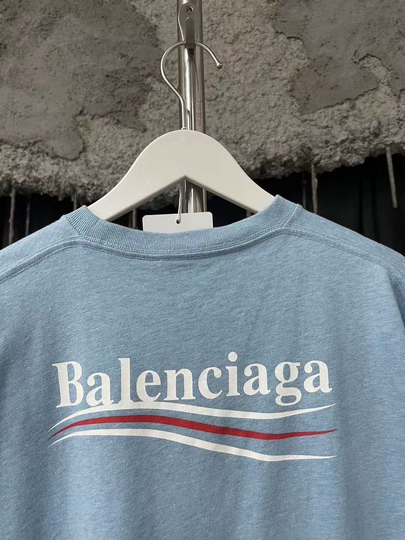 Balenciaga Balenciaga Haze Blue Coke Short Sleeves 2505-Nextarrow Size US XS / EU 42 / 0 - 3 Thumbnail