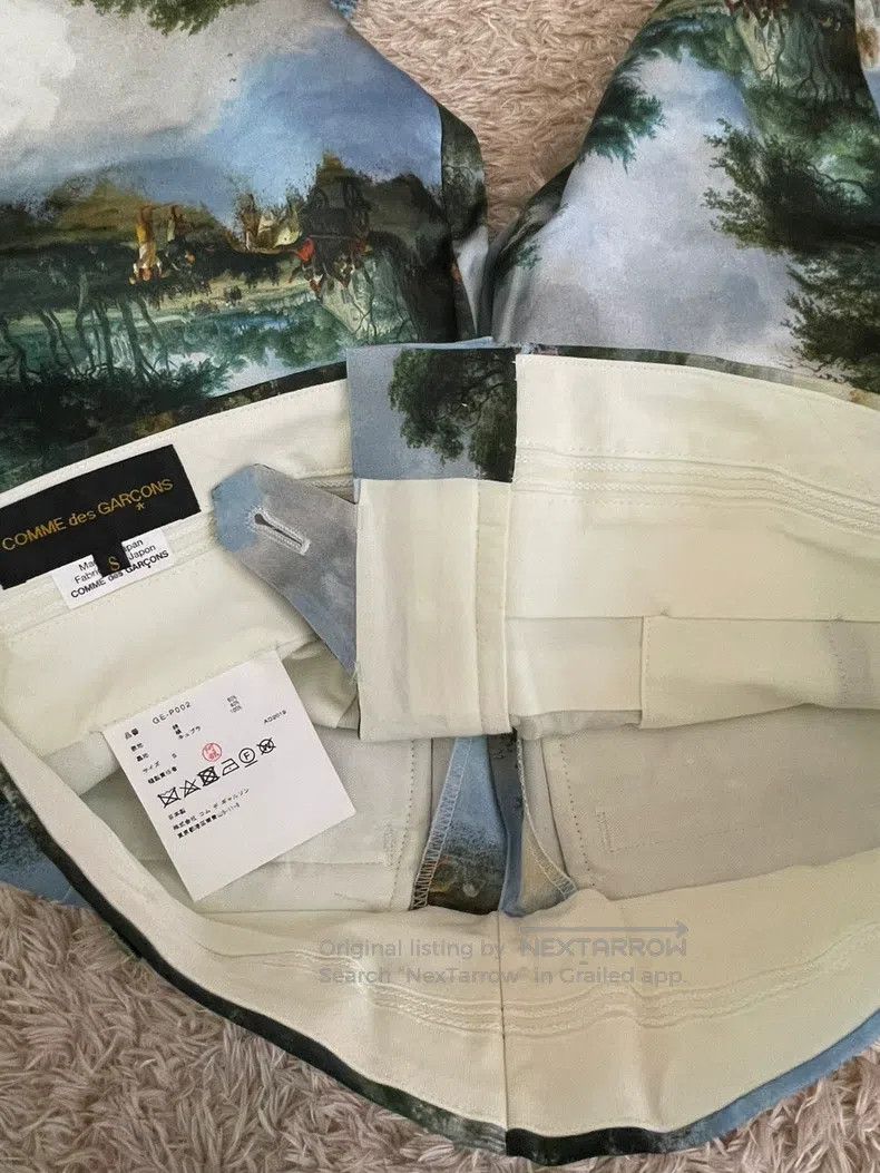 Comme des Garcons Comme Des Garcons size S Main Line Scenery Printed Pants Size 23" - 3 Thumbnail