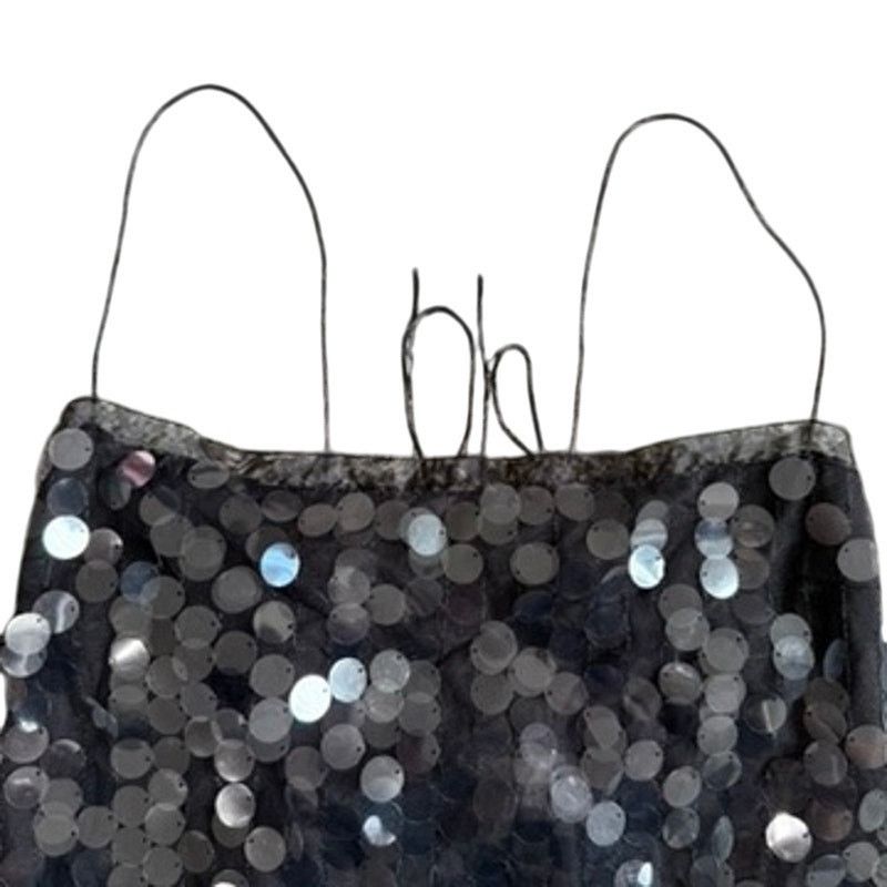 16Arlington 16ARLINGTON Fia Sequin Mini Dress in Black, Size US 12 Size XL / US 12-14 / IT 48-50 - 5 Thumbnail