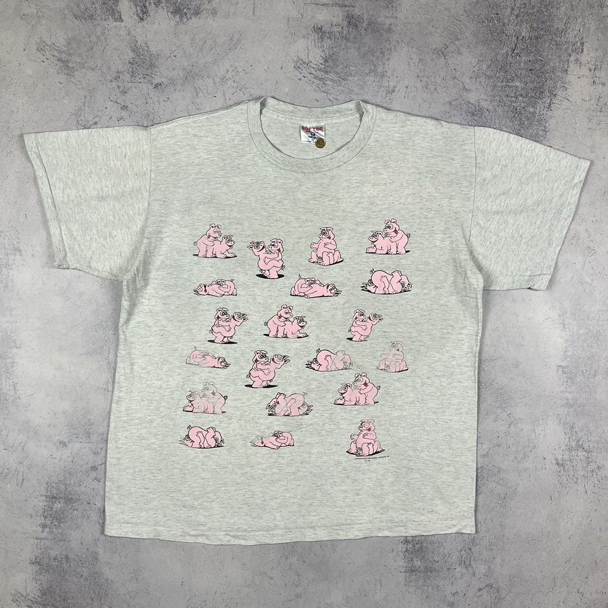 Vintage Vintage Humor sex position pig y2k AOP tee 1991 Size US XL / EU 56 / 4 - 2 Thumbnail