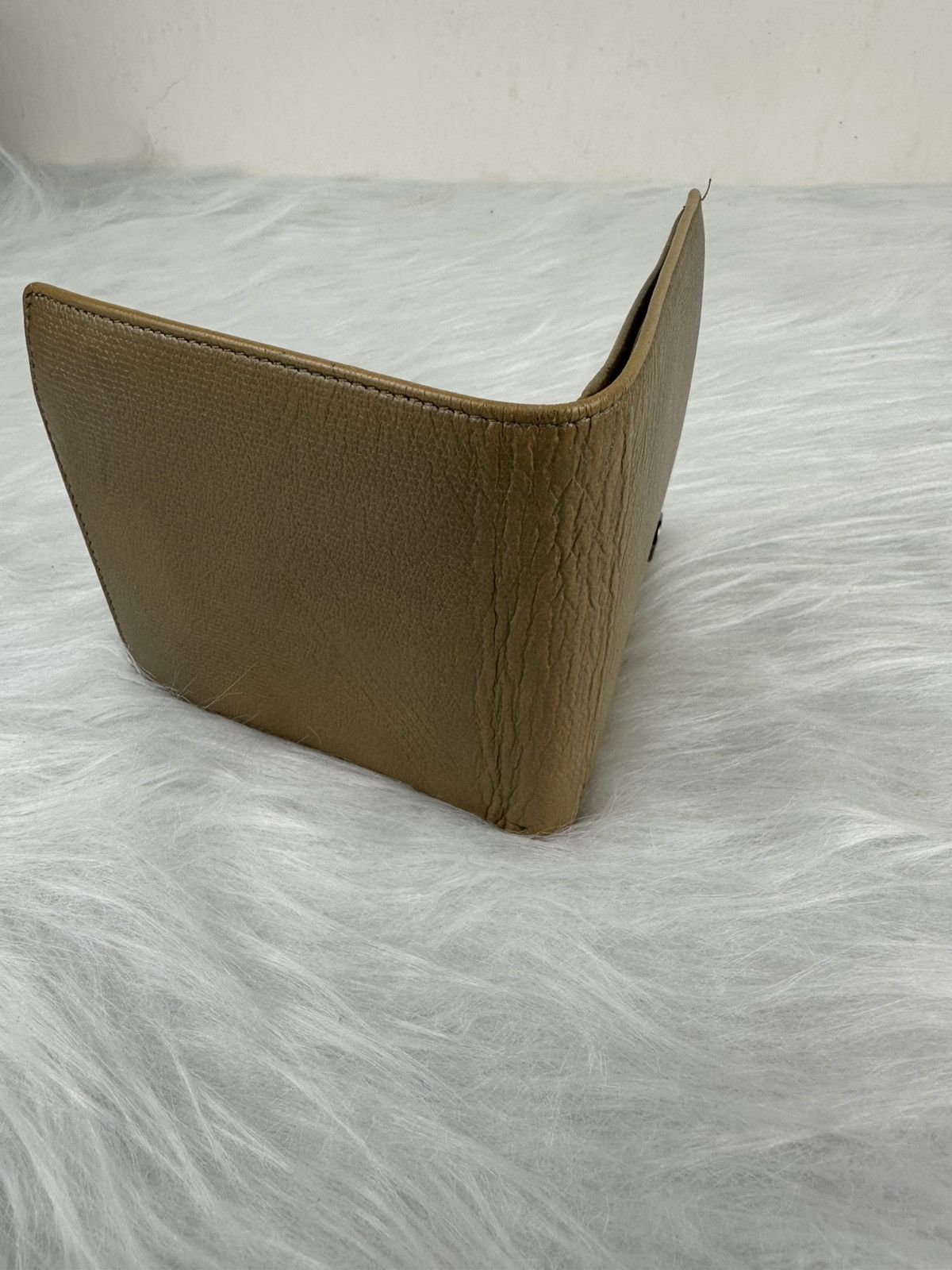 Chanel Chanel Tan/ Beige Caviar Leather Designer Slim Bifold Wallet Size ONE SIZE - 4 Thumbnail