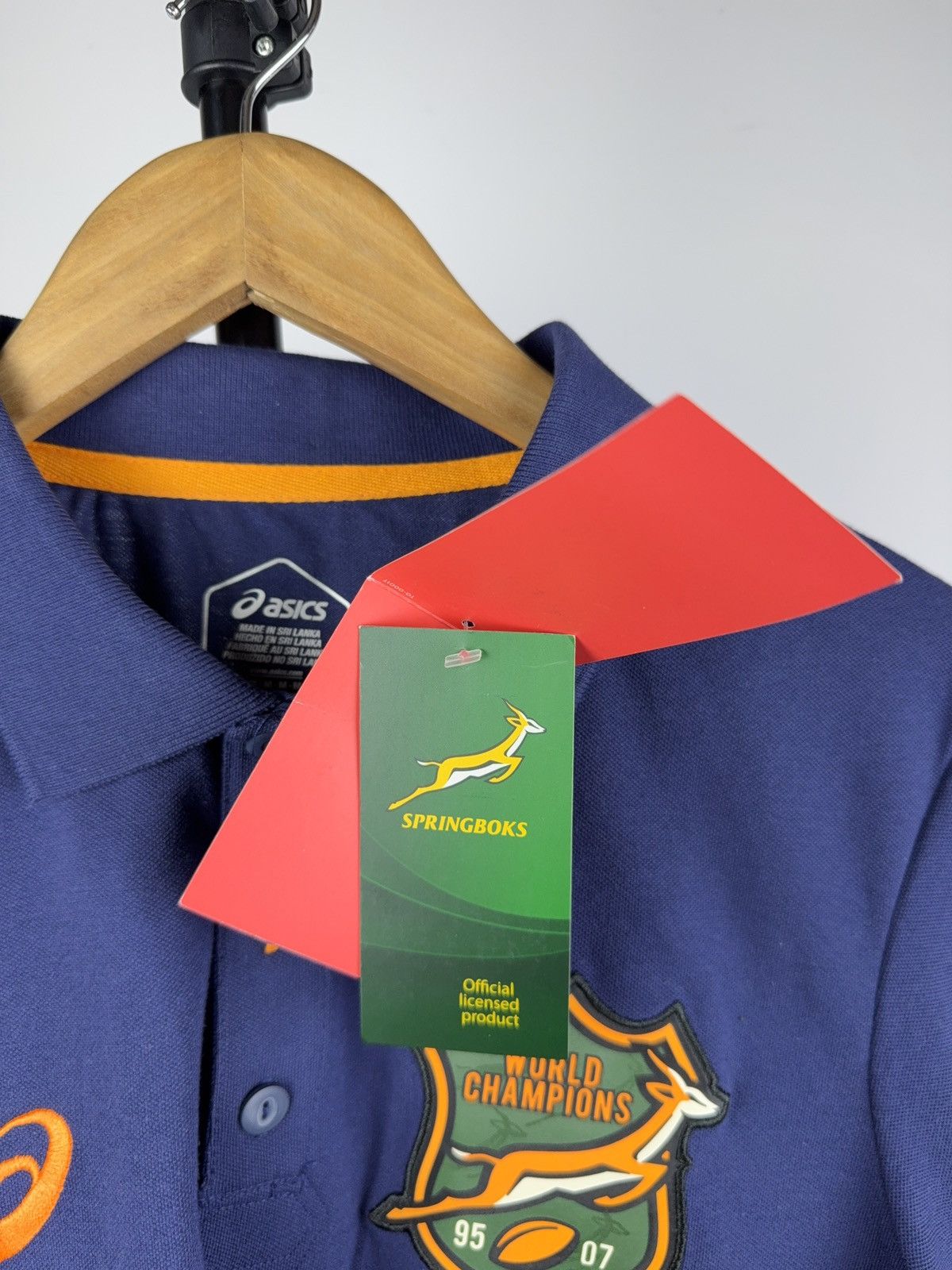 Asics NWT Asics official SA Rugby Springboks Team Polos Size US M / EU 48-50 / 2 - 6 Thumbnail