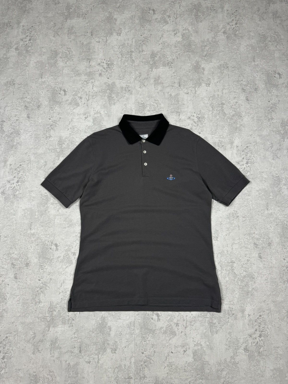 Vivienne Westwood Vivienne Westwood Gray Polo Shirt Size XL Size US XL / EU 56 / 4 - 1 Thumbnail