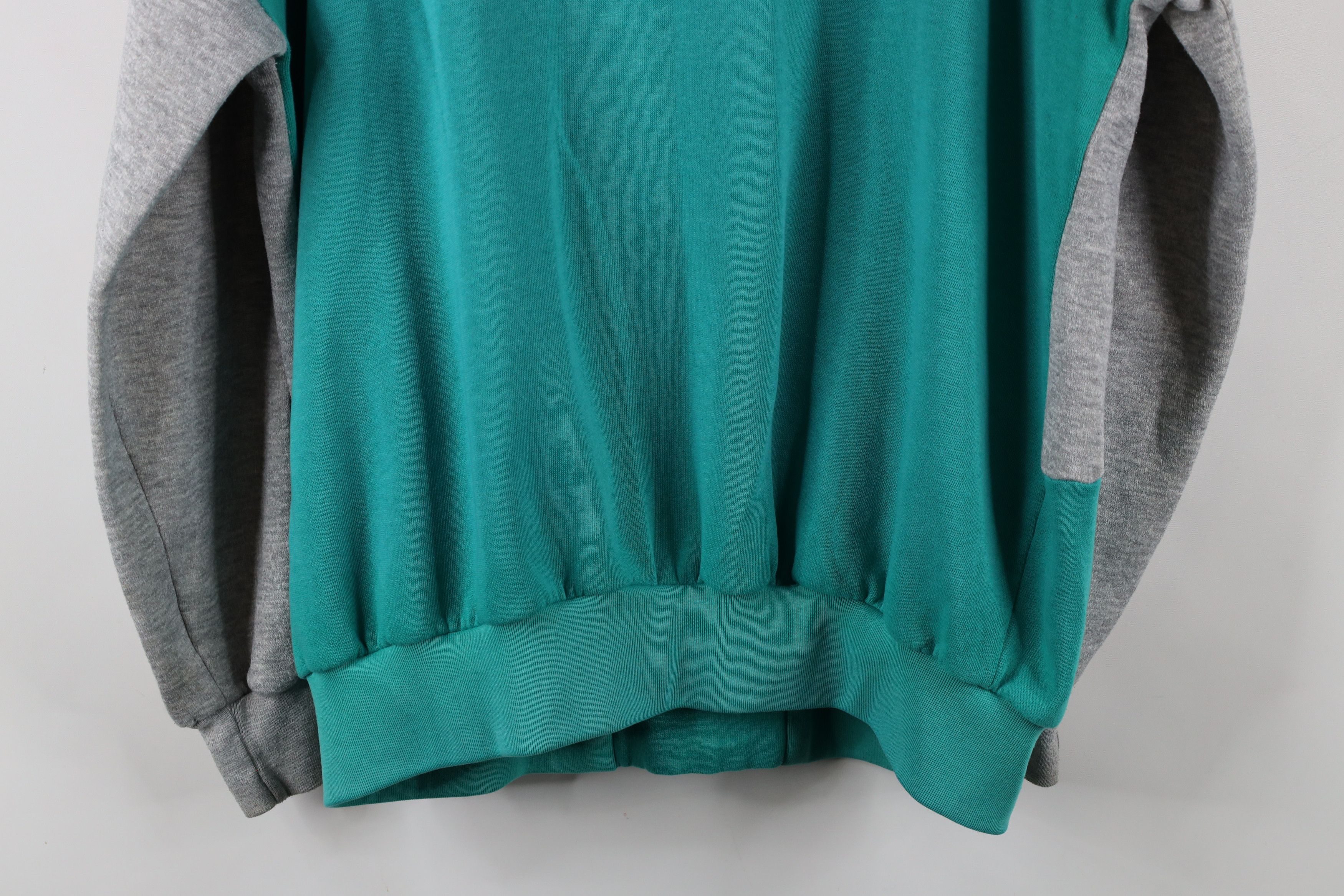 Vintage Vintage 90s Streetwear Block Collared Pullover Sweatshirt Size US XL / EU 56 / 4 - 11 Thumbnail