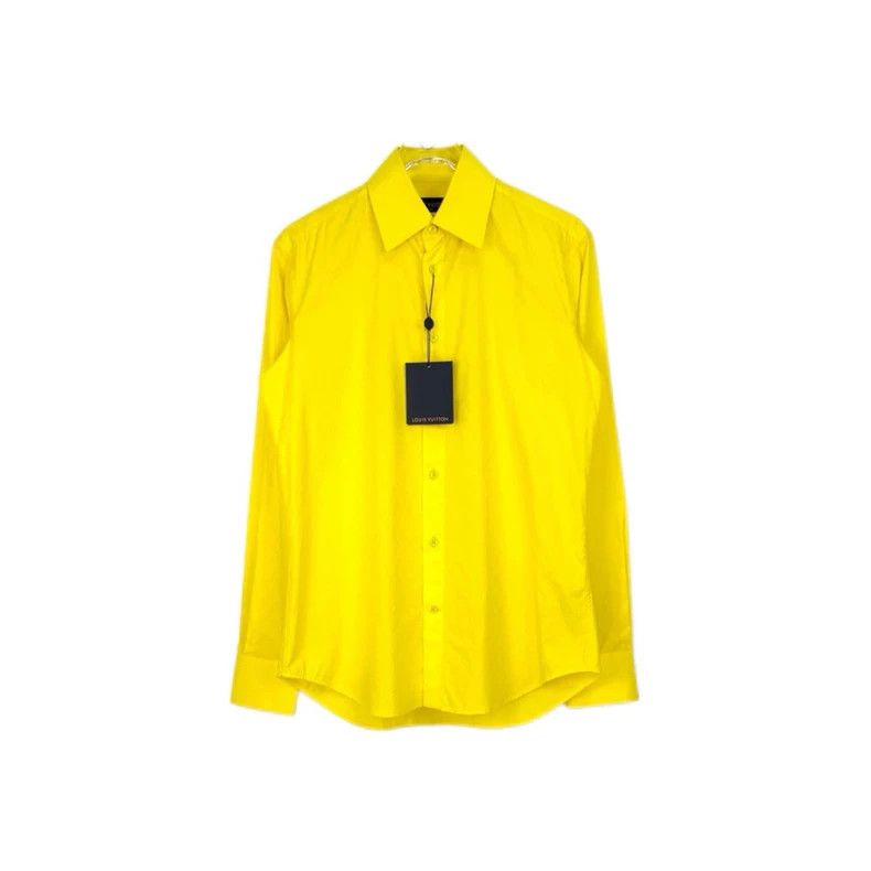 Louis Vuitton Louis Vuitton Yellow full logo shirt 2505-Nextarrow Size US S / EU 44-46 / 1 - 1 Thumbnail