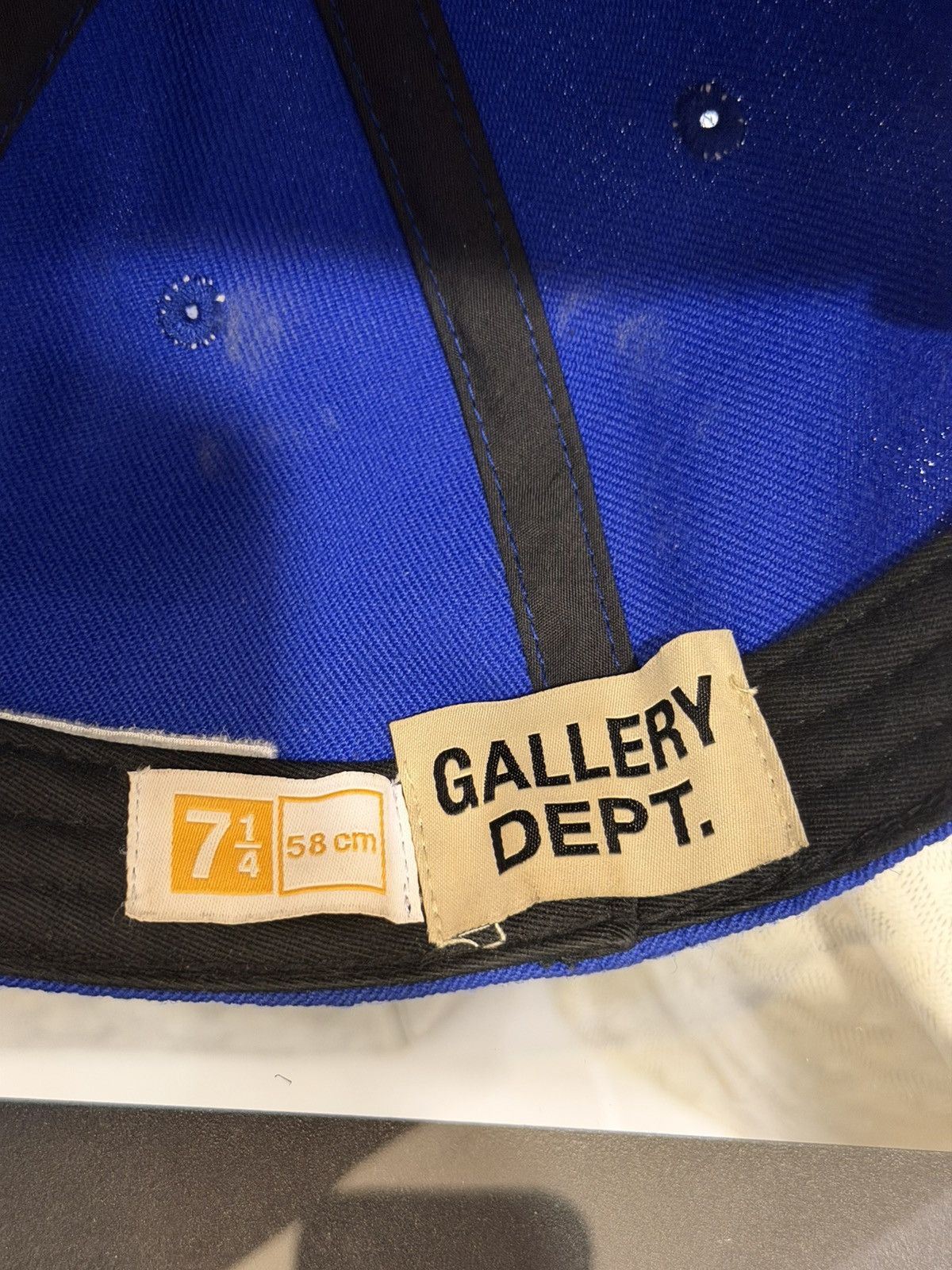 Gallery Dept. Gallery Dept. “Art That Kills” G Patch Fitted Hat - Blue Size ONE SIZE - 7 Thumbnail