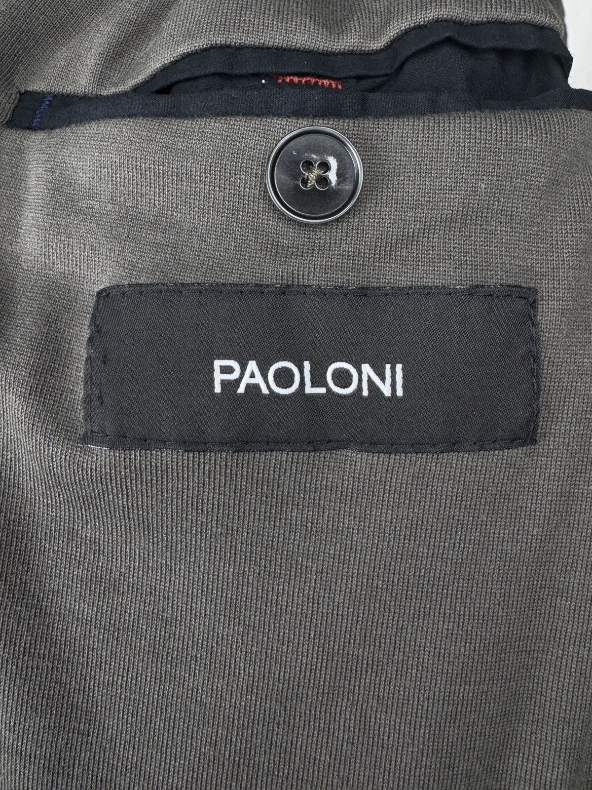 Paoloni Paoloni grey cotton unlined lightweight blazer Size 42R - 13 Thumbnail