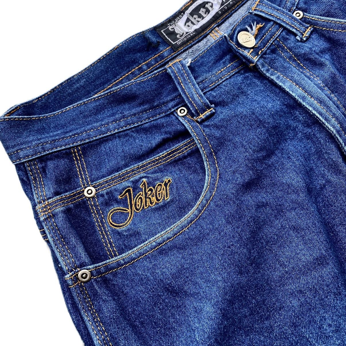 JNCO 🔥Vintage Joker77 Carpenter Blue Baggy Jeans🔥 Size US 34 / EU 50 - 9 Thumbnail