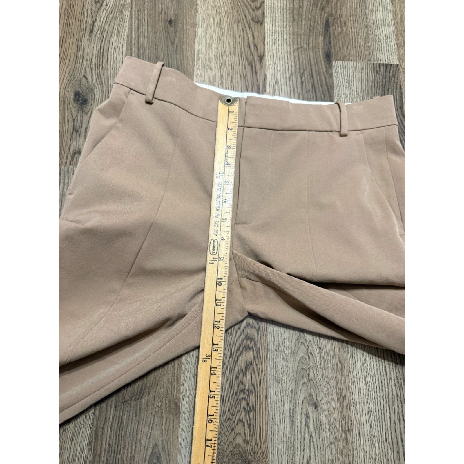 Zara ZARA Pants Women's Size Small Brown Pleated Dress Pants 40" Length Size 28" / US 6 / IT 42 - 7 Thumbnail
