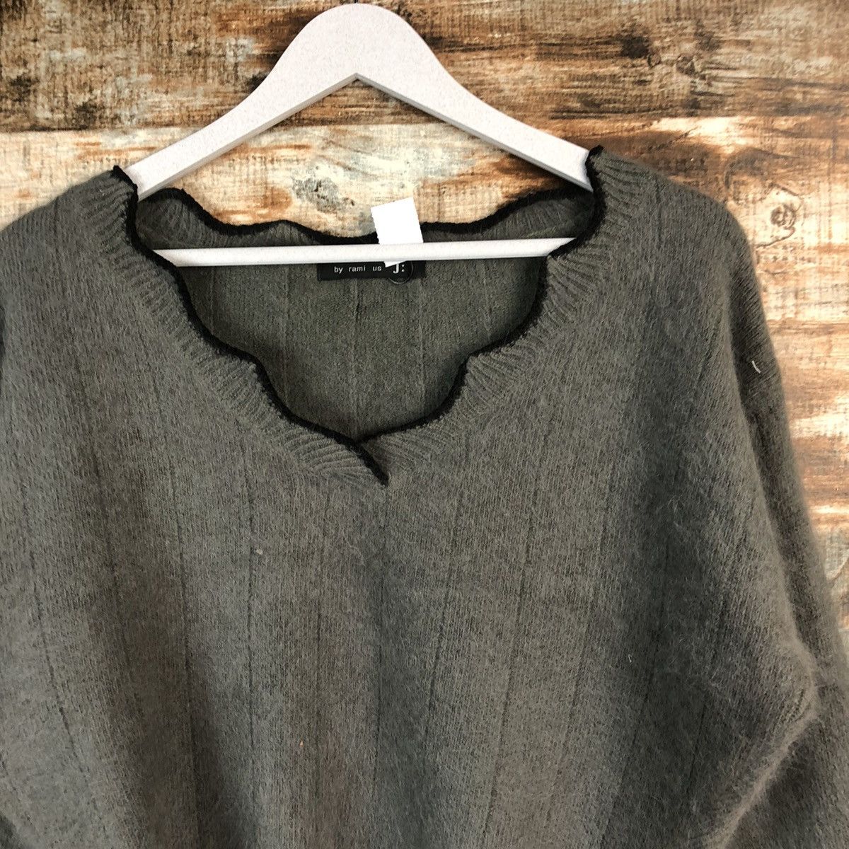 Homespun Knitwear By Rami Us Ji Grey cardigan Knitwear #A2348 Size M / US 6-8 / IT 42-44 - 5 Thumbnail
