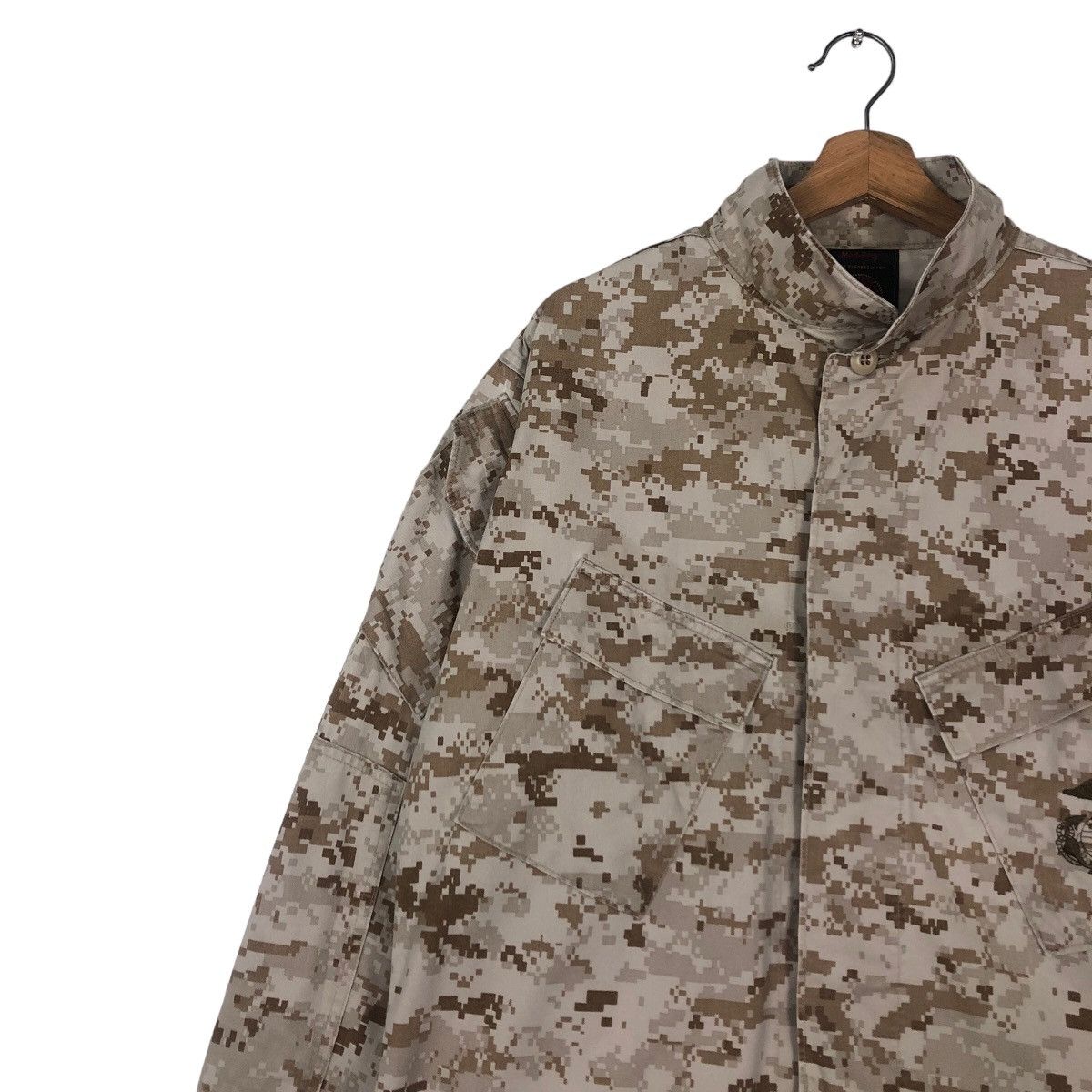 Vintage 🔥Vintage Military Chore Jacket Cargo Pocket Marines Navy Size US M / EU 48-50 / 2 - 7 Thumbnail