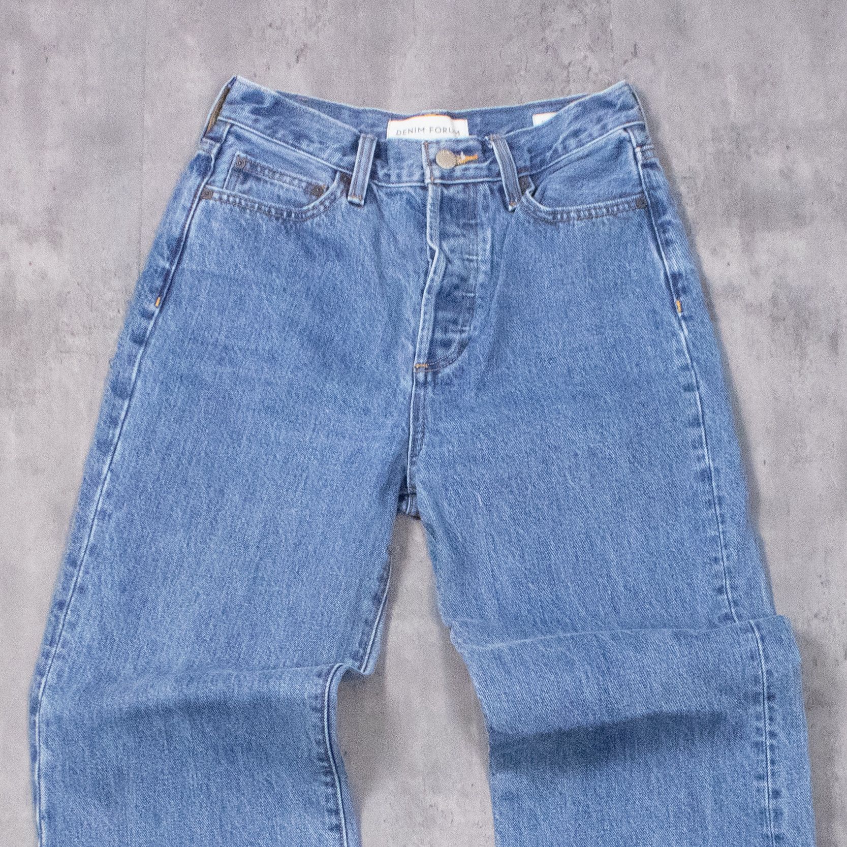 Japanese Brand Denim Form Baggy Wide Relax Fit CrazyY2K Denim Pant's Size US 26 / EU 42 - 5 Thumbnail