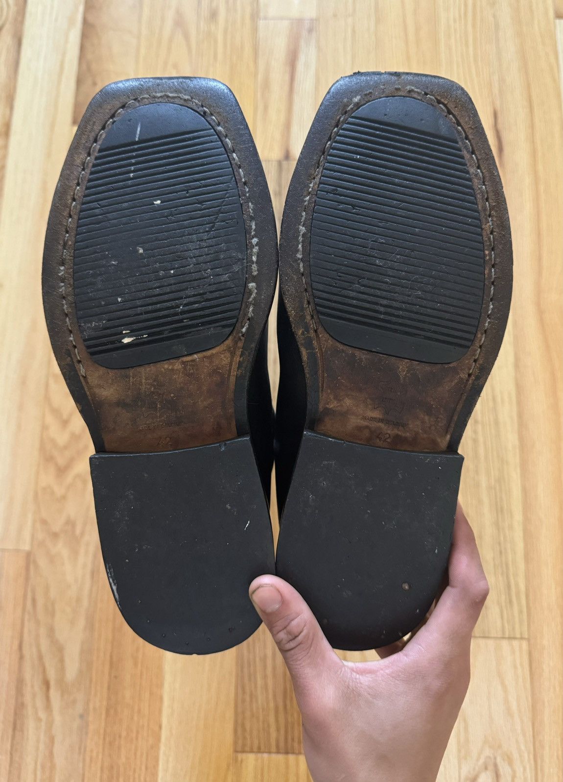 Dirk Bikkembergs Dirk Bikkembergs 1/1 Hand Painted Calfskin Leather Boots Size US 9 / EU 42 - 5 Thumbnail