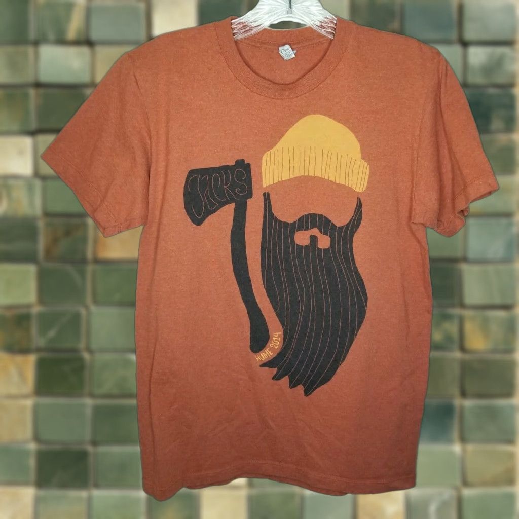 Vintage Pacific Women’s Shirt Short Sleeve T-Shirt Size S Orange Lumber Jacks Womens Size S / US 4 / IT 40 - 1 Thumbnail