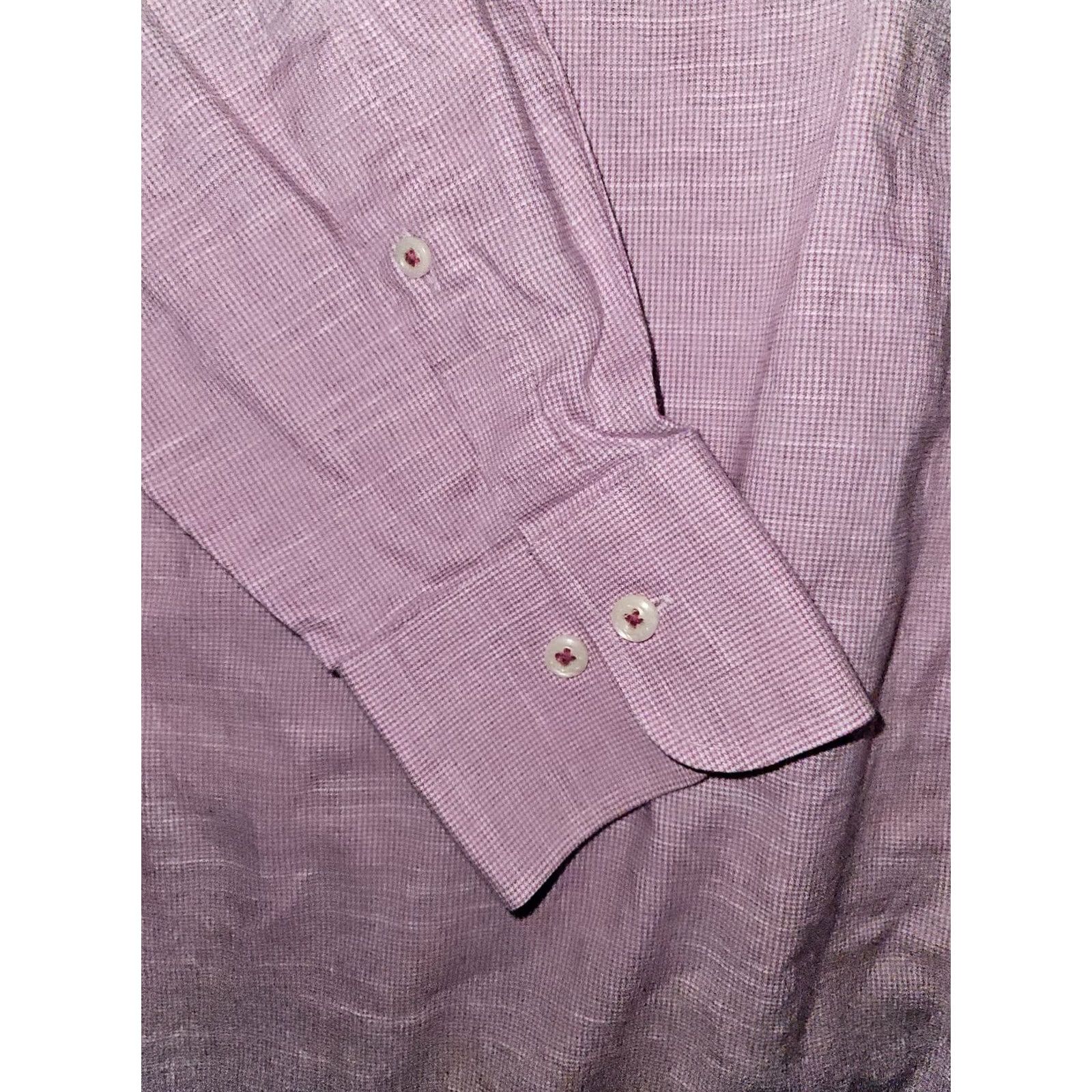 Peter Millar Peter Millar Button-Up Shirt Men's L Mauve Long Sleeve Pocket Workwear Size US L / EU 52-54 / 3 - 5 Thumbnail