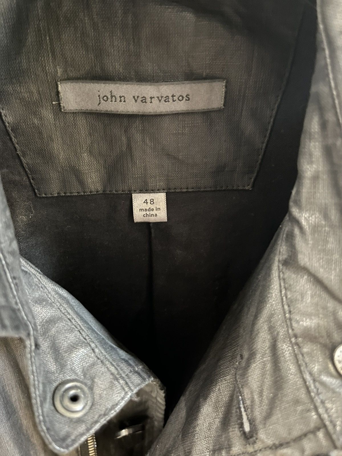 John Varvatos Linen Resin Coated Coat EU 48 USA 38 Size US M / EU 48-50 / 2 - 9 Thumbnail