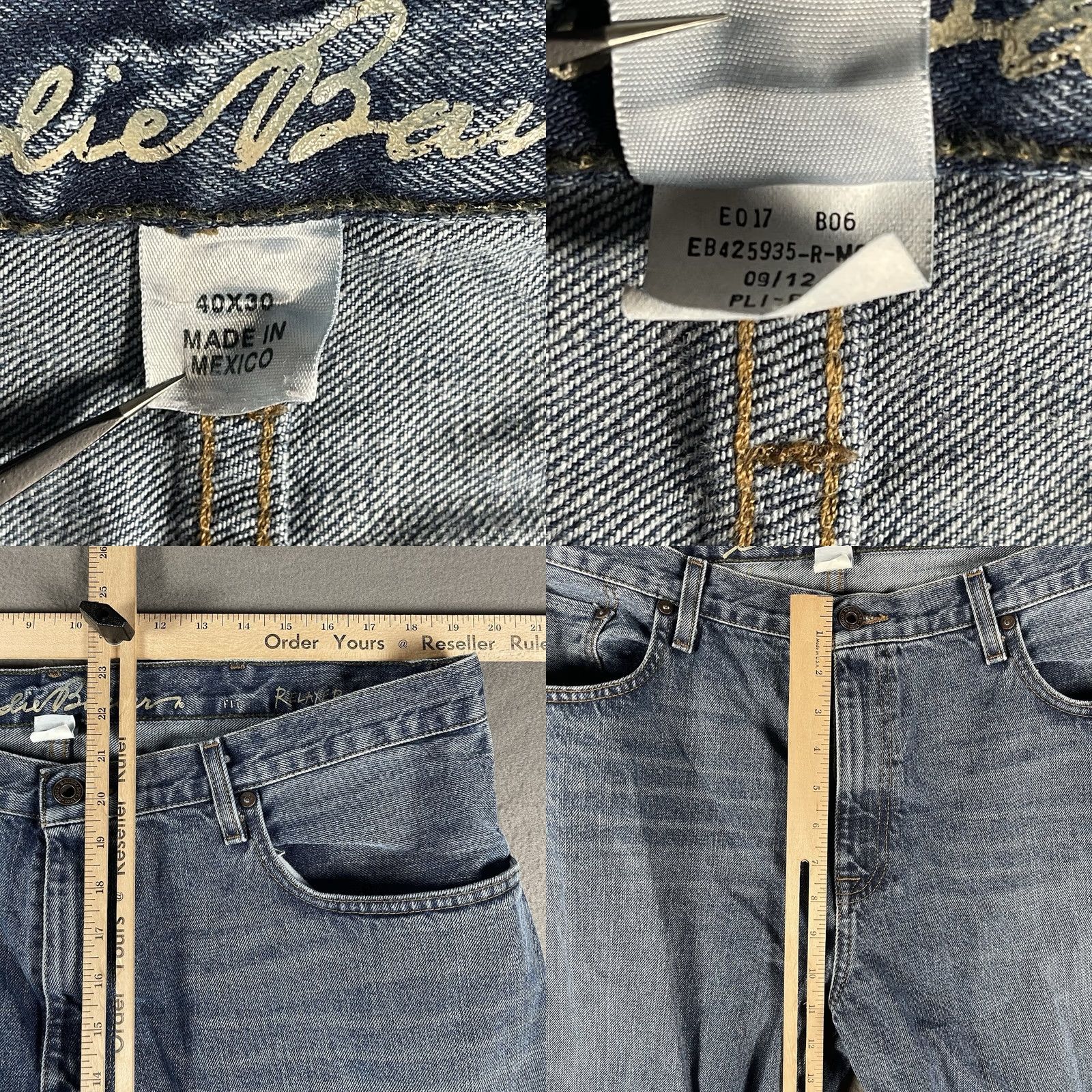 Eddie Bauer Eddie Bauer Jeans Men's Straight Leg 100% Cotton Relaxed Fit Blue Med Wash 40x30 Jeans Size US 40 / EU 56 - 8 Thumbnail