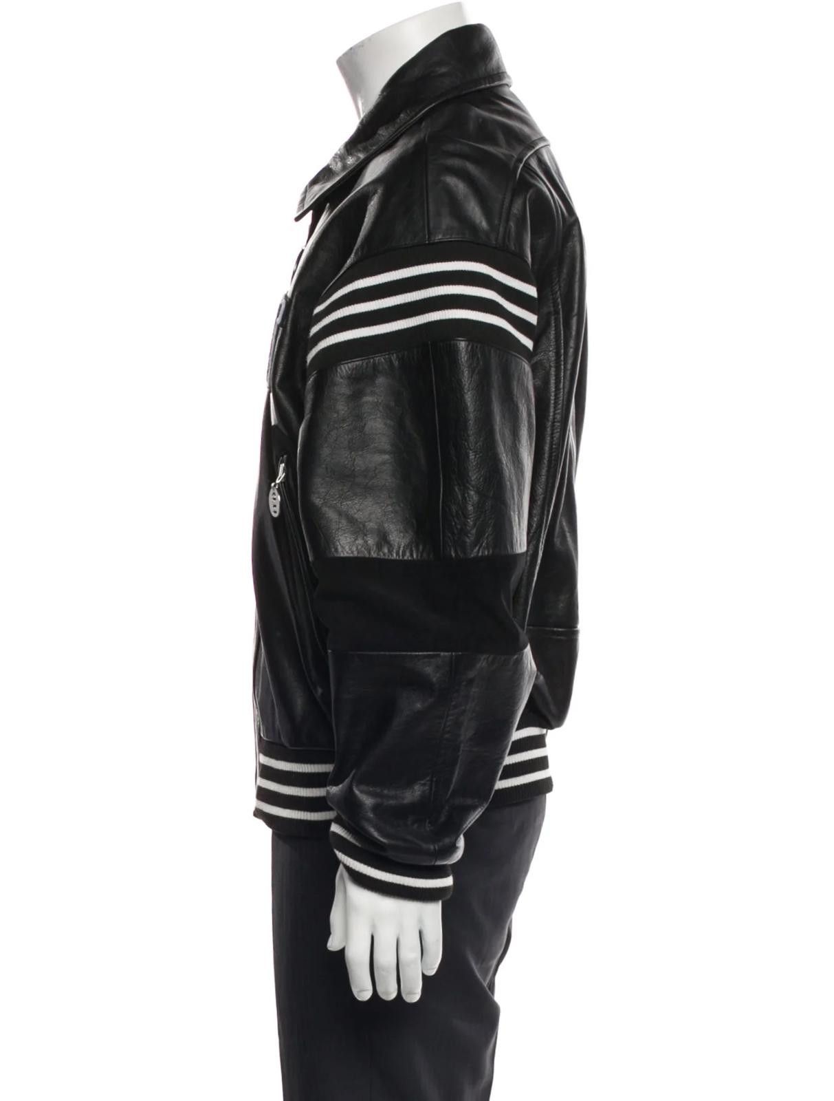 Other Honey F***ing Dijon Leather Graphic Varsity Jacket Size: XS Size US XS / EU 42 / 0 - 2 Thumbnail