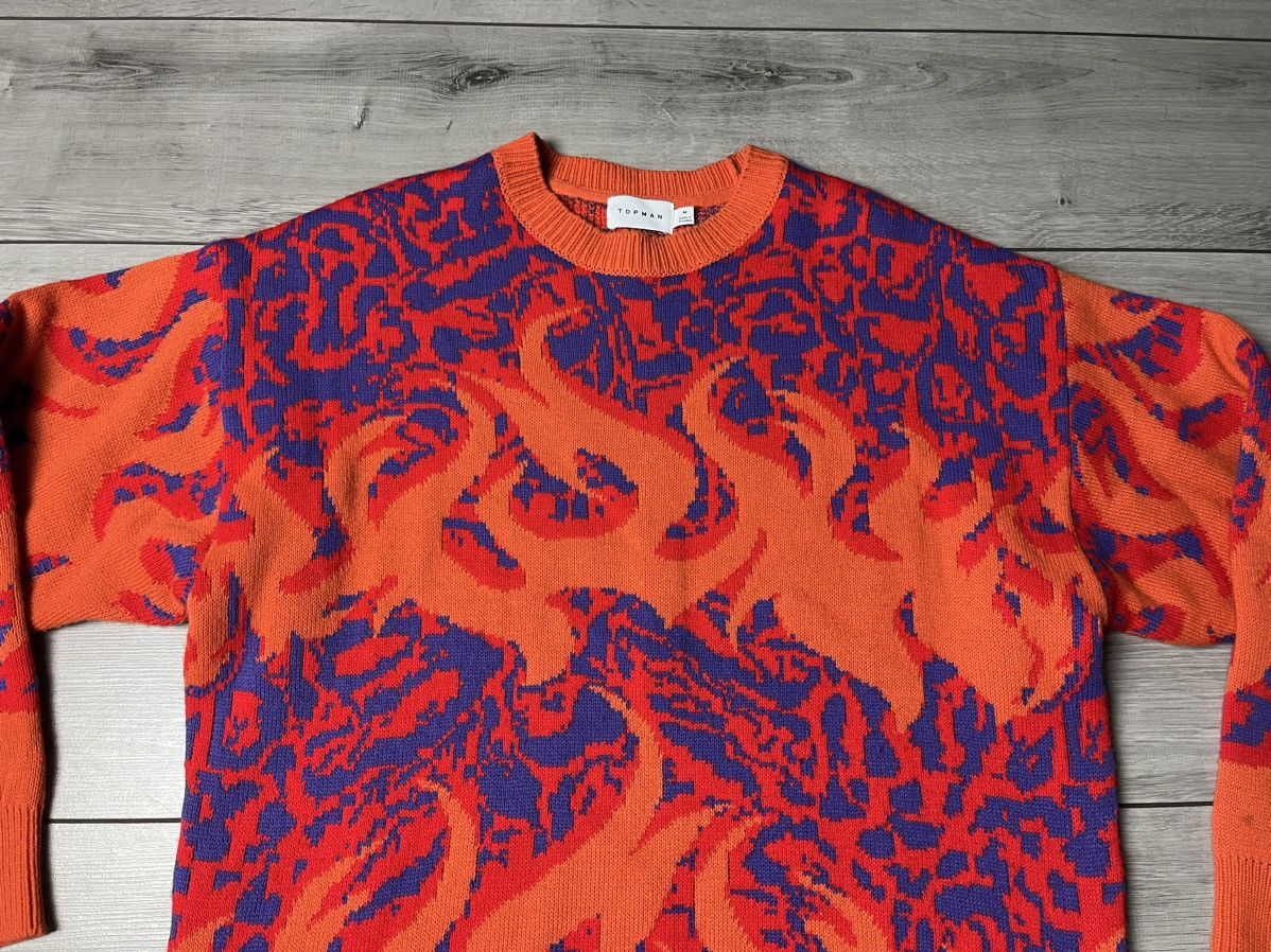 Japanese Brand Topman sweater knit Japanese style fire size Medium Size US M / EU 48-50 / 2 - 3 Thumbnail