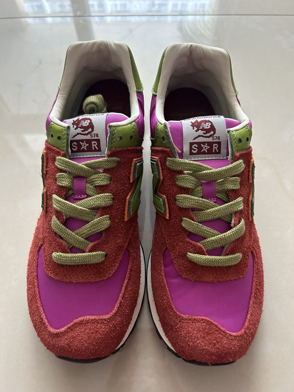 New Balance × Stray Rats Stray rats x new balance 574 red Size US 9 / EU 42 - 3 Thumbnail