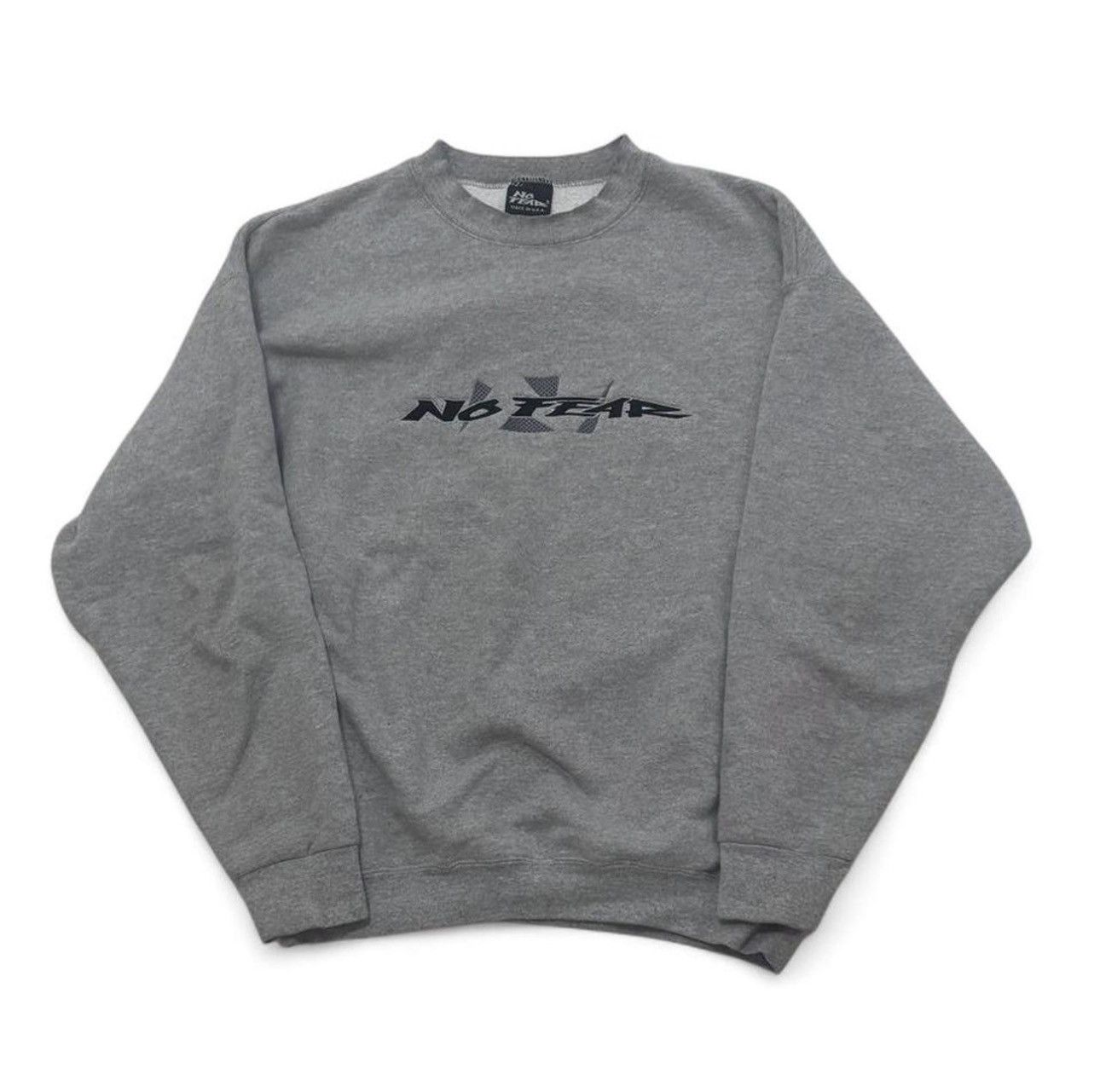 No Fear pristine grey no fear logo crewneck Size US L / EU 52-54 / 3 - 1 Thumbnail