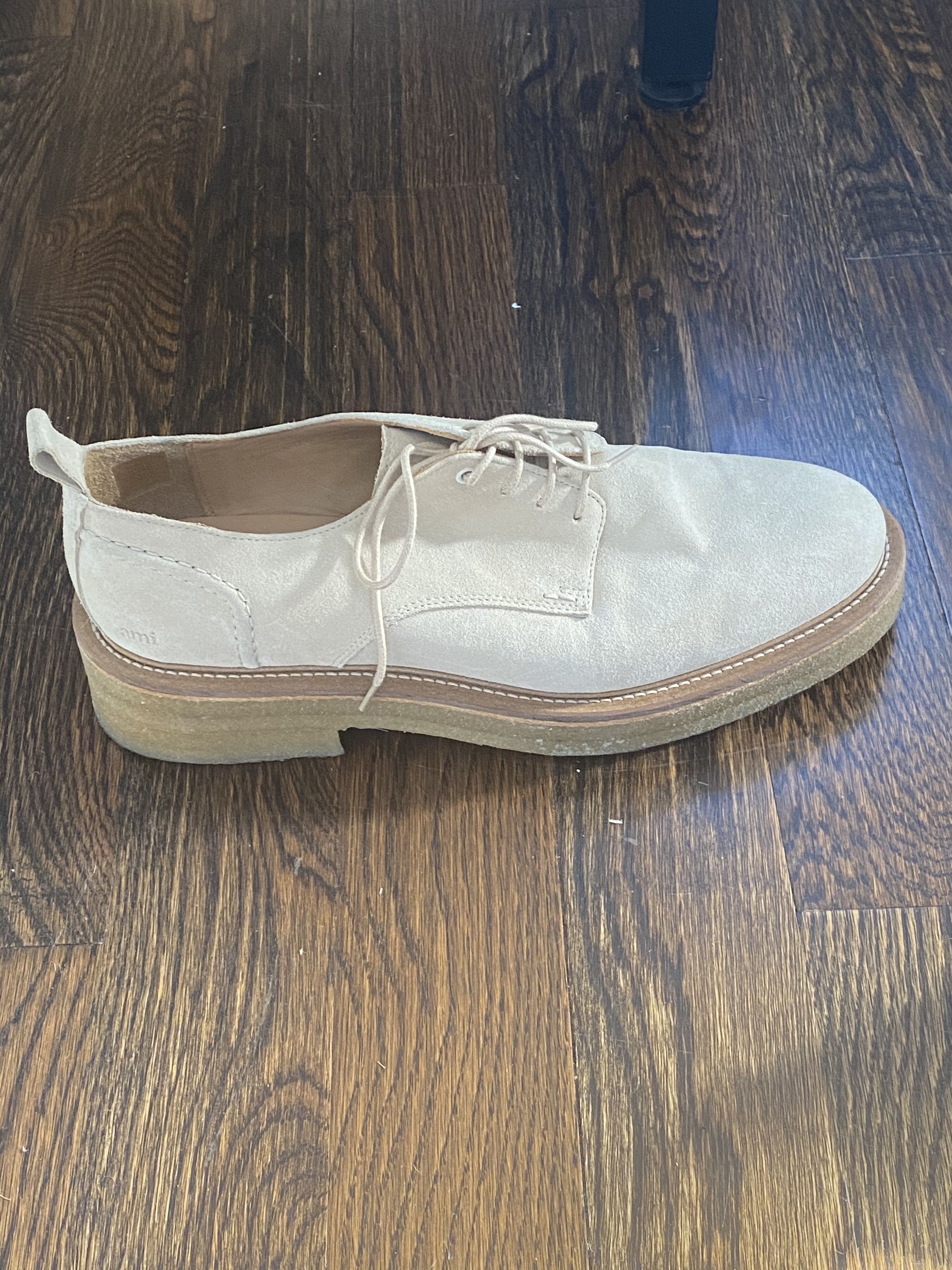 AMI AMI Paris beige derby shoes Size US 11.5 / EU 44-45 - 3 Thumbnail