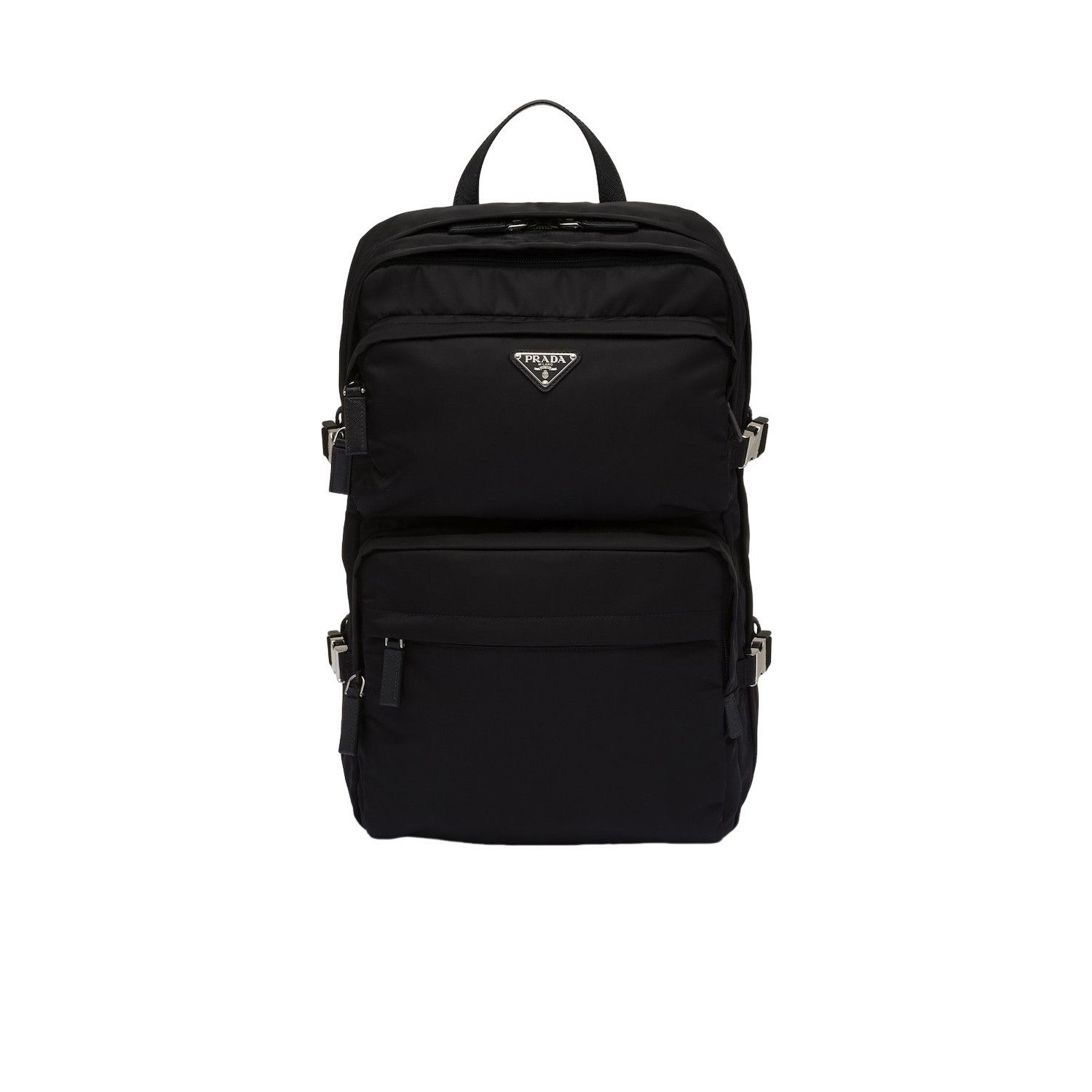 Prada PRADA $3500 Black Re-Nylon/Leather Backpack New & Authentic Size ONE SIZE - 1 Thumbnail