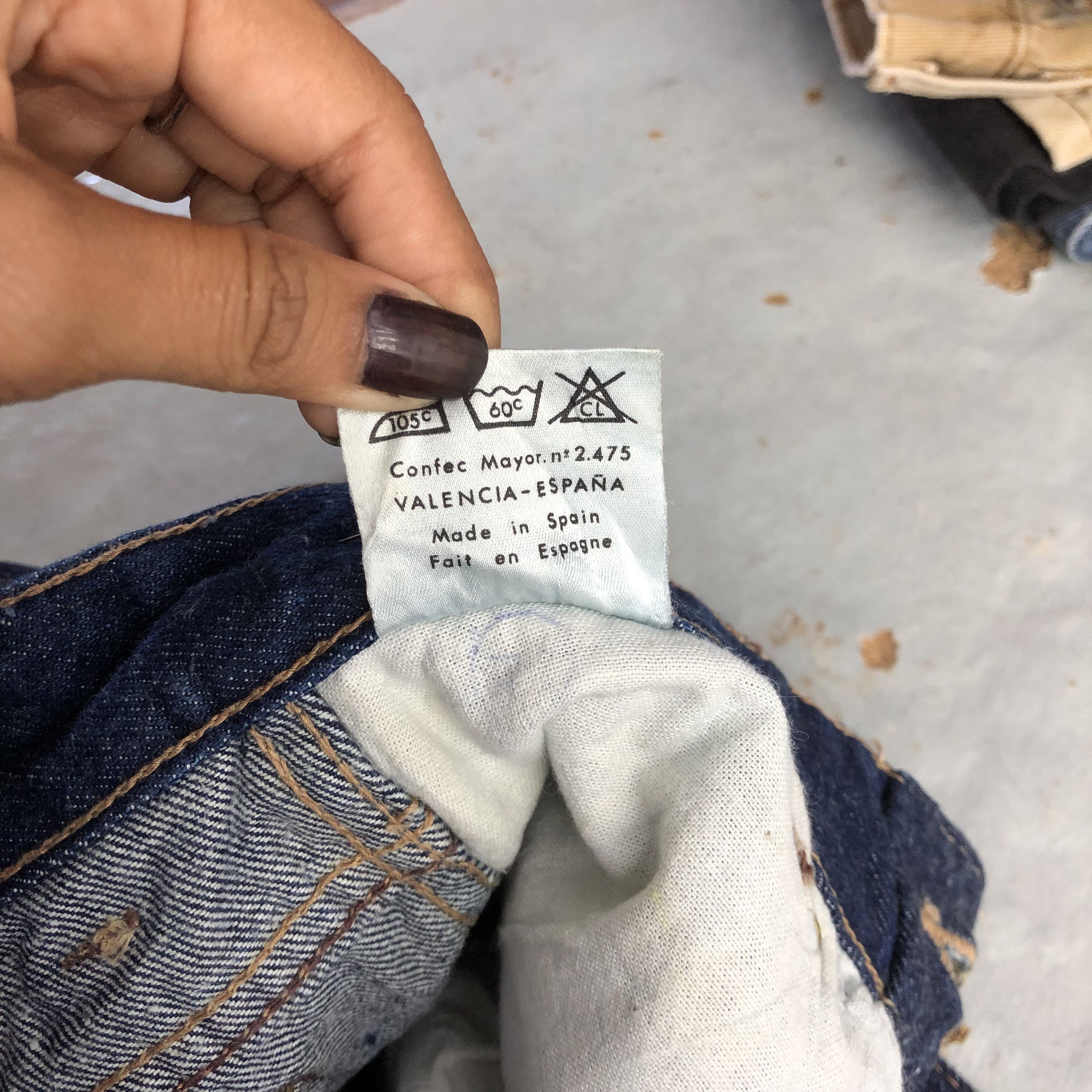 Vintage Vintage 70s Old Chap Super Flare Jeans Espana Wide Leg Denim Size 28" / US 6 / IT 42 - 11 Thumbnail