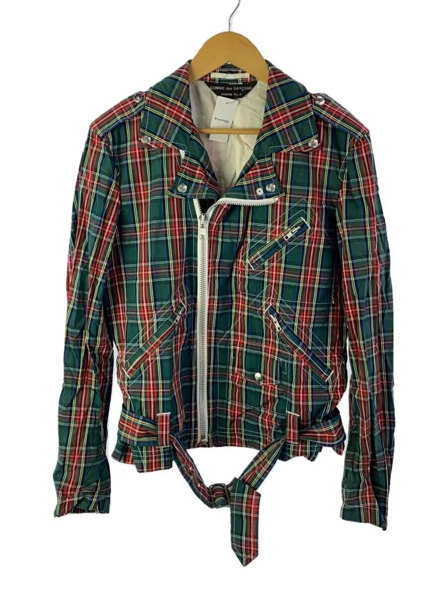Comme des Garcons × Comme des Garcons Homme Plus SS13 Plaid Biker Jacket Size US M / EU 48-50 / 2 - 1 Thumbnail