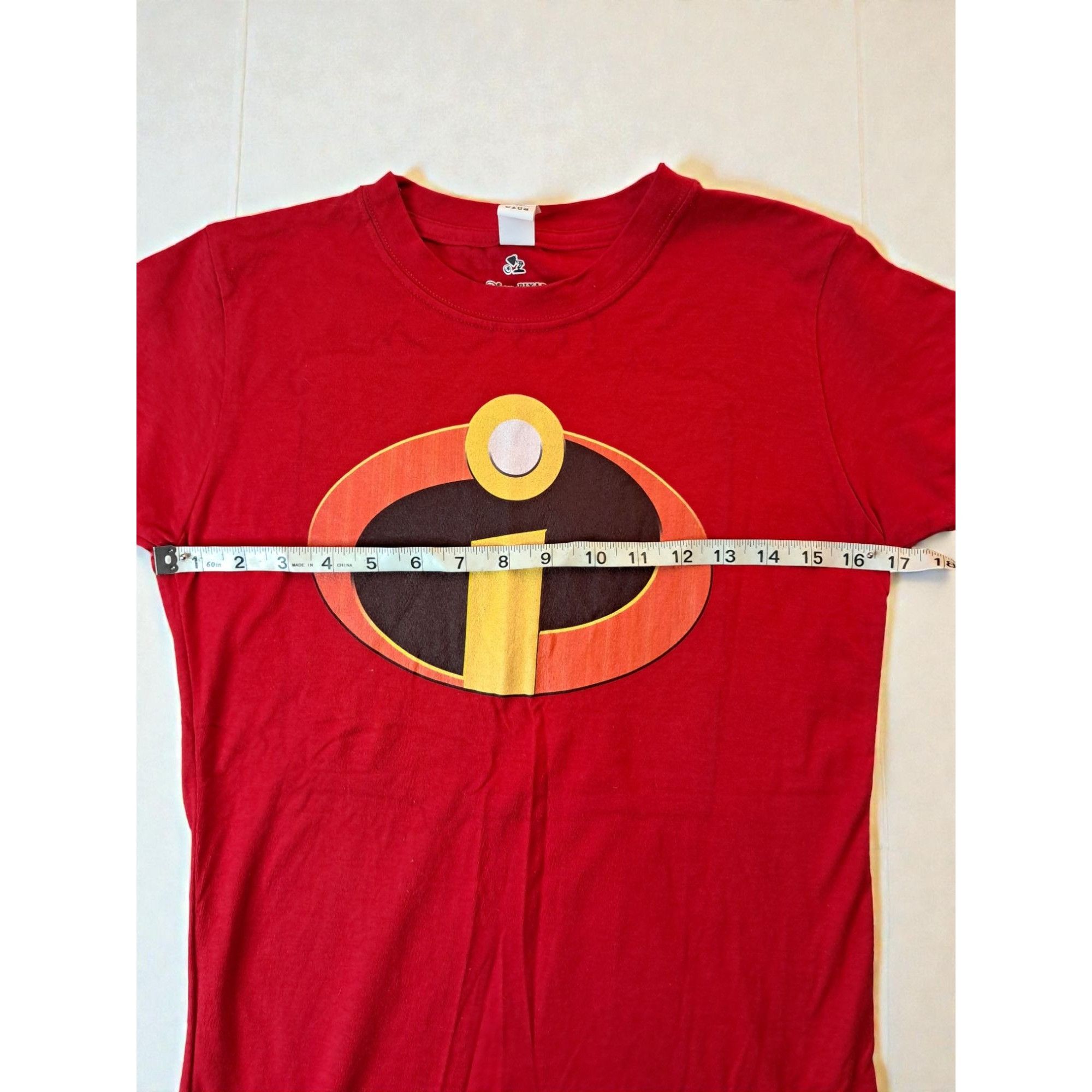 Other Official Disney Pixar The Incredibles Logo Red T-Shirt, Unis Size US M / EU 48-50 / 2 - 9 Thumbnail