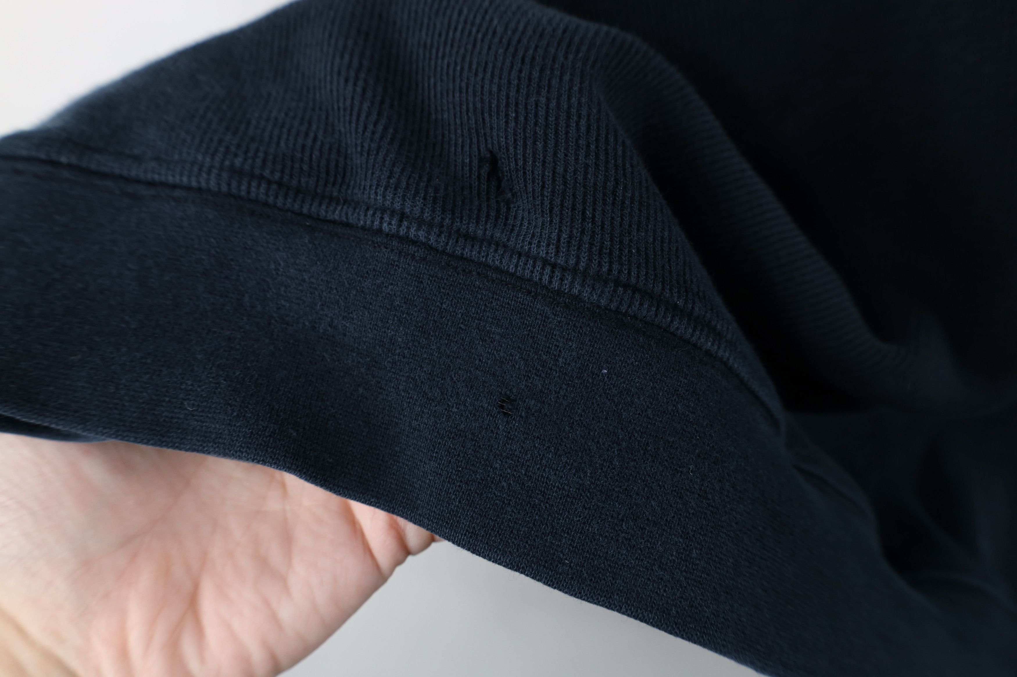 Vintage Vintage 90s Streetwear Ribbed Knit Pullover Polo Shirt Black Size US XXL / EU 58 / 5 - 6 Thumbnail