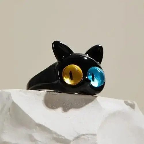 Jewelry Mizuho x Azumi Sweet Two Color Cat Eyes Ring Size ONE SIZE - 1 Thumbnail