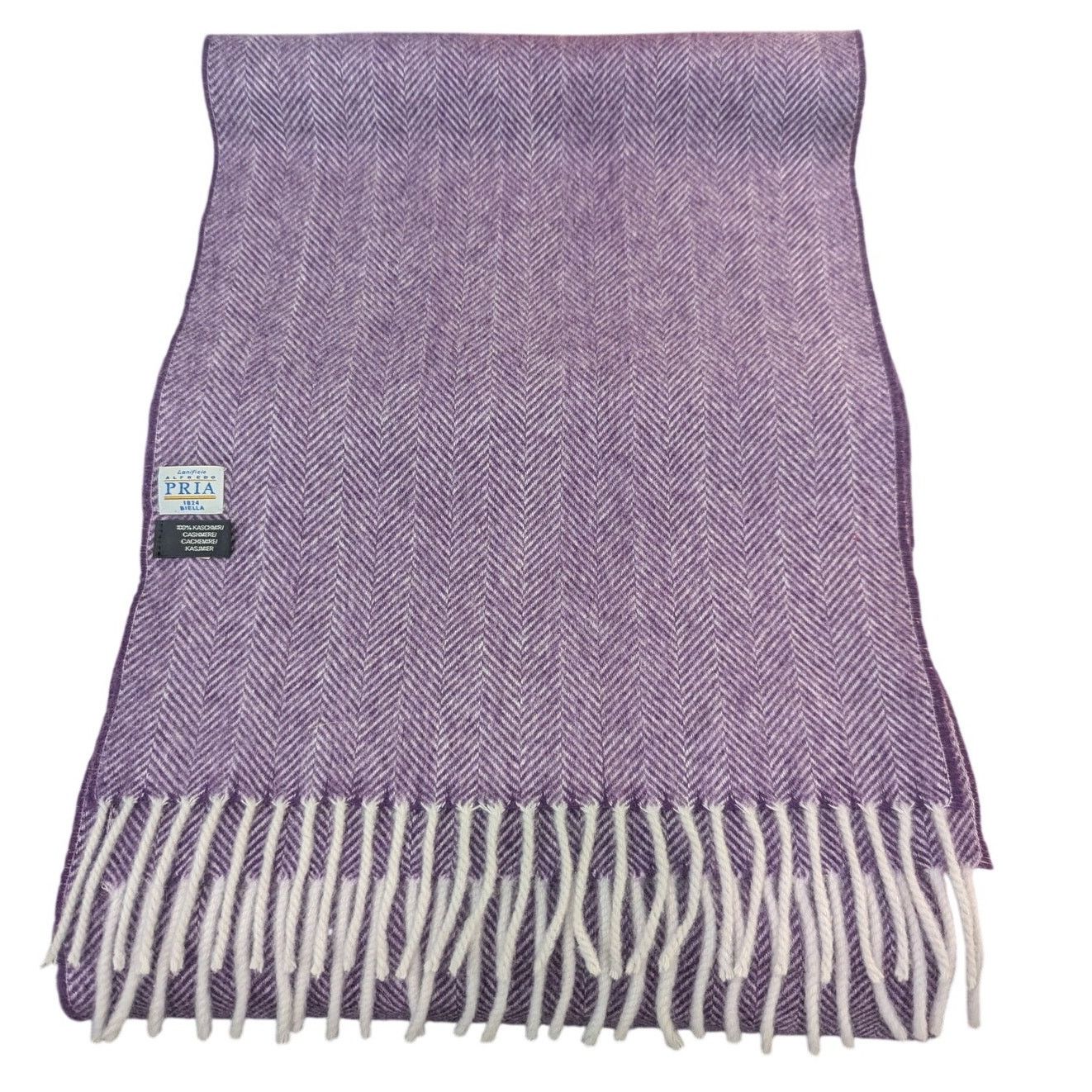 Other PRIA Lanificio Alfredo Biella Purple Cashmere Scarf Size ONE SIZE - 1 Thumbnail