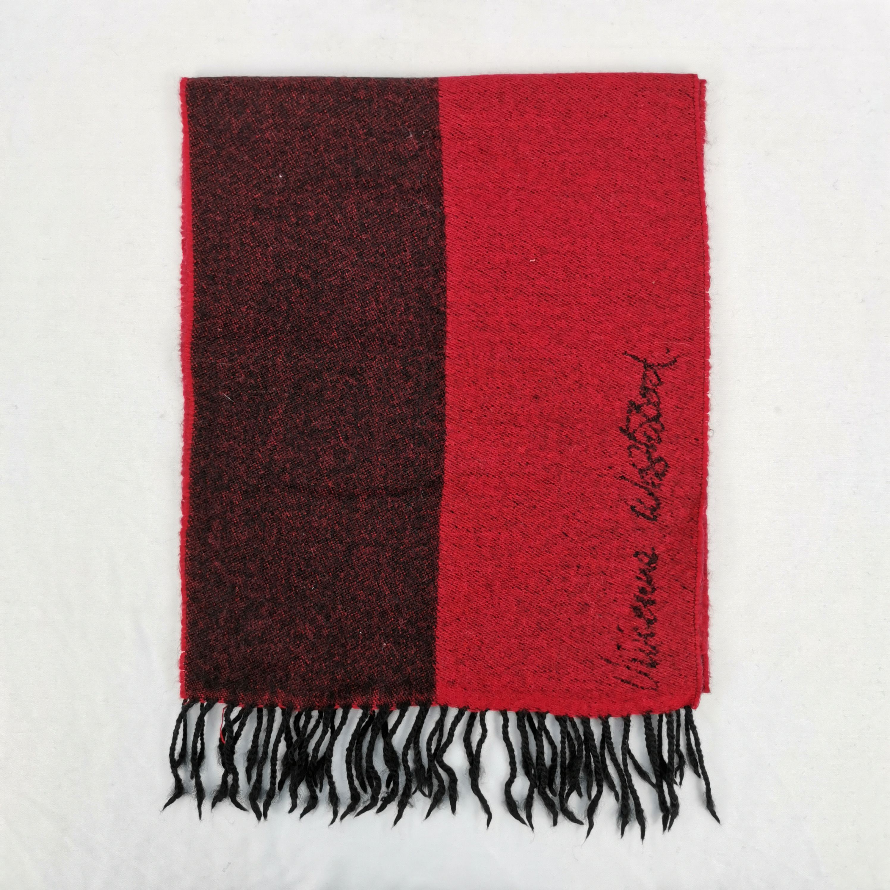 Vintage × Vivienne Westwood Vintage VIVIENNE WESTWOOD Orbs Scarf Muffler Wool Scarves Size ONE SIZE - 2 Thumbnail
