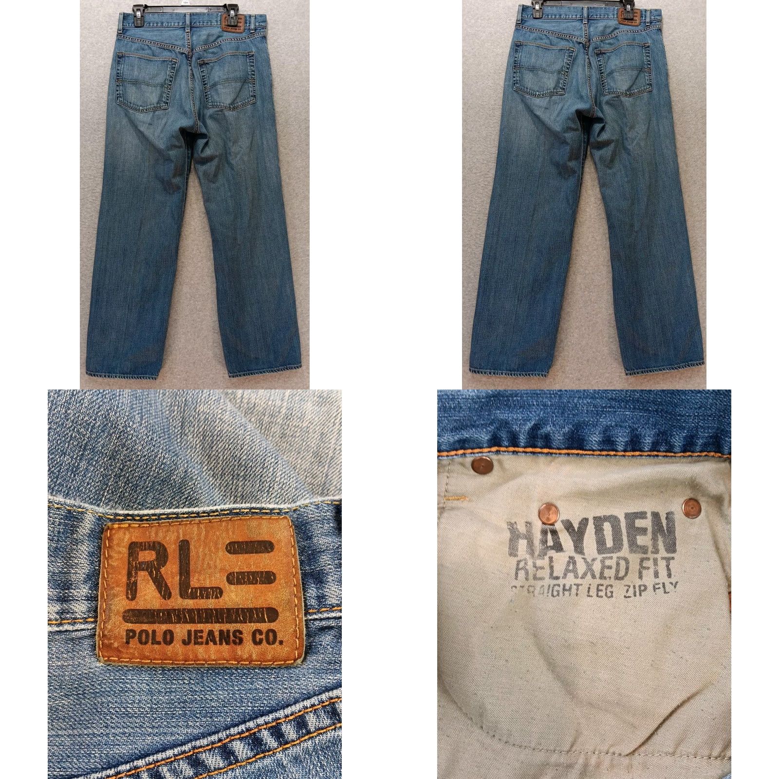 Polo Ralph Lauren Polo Ralph Lauren RL Jeans Men's 34x30 Denim Hayden Straight Medium Wash Jeans Straight Men 34 Regular Blue Not Vintage Size US S / EU 44-46 / 1 - 8 Thumbnail