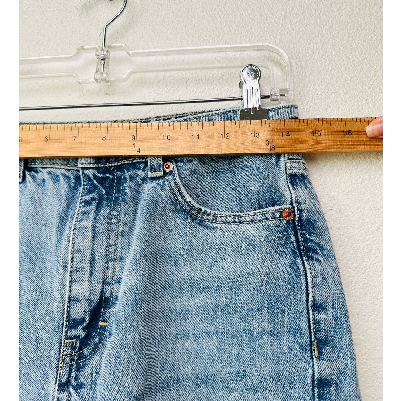Topshop Topshop High-Waist Mom Jeans Blue W28 L30 Distressed Ripped Size 28" / US 6 / IT 42 - 11 Thumbnail