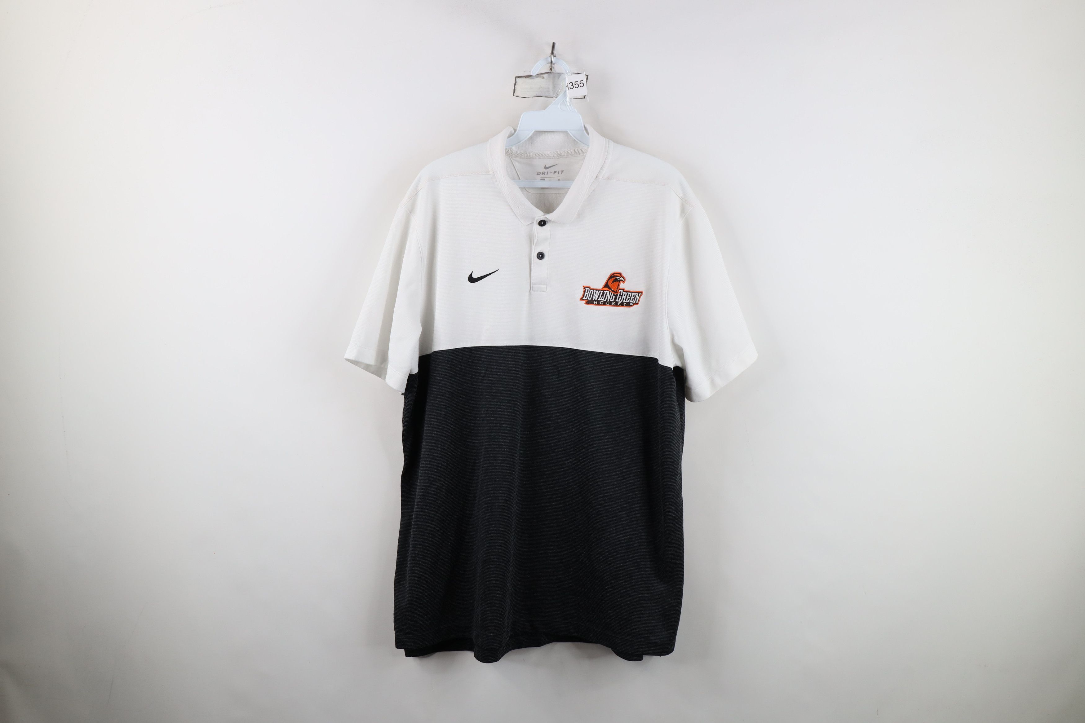 Nike Nike Bowling Green State University Hockey Polo Shirt Stripe Size US XL / EU 56 / 4 - 1 Thumbnail