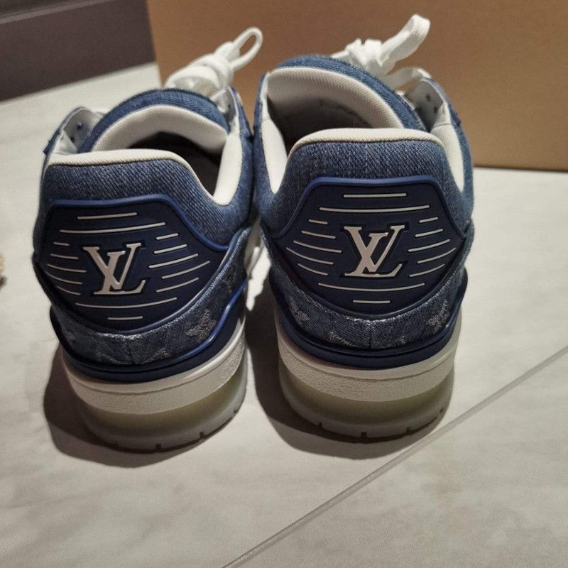Louis Vuitton Trainer Blue Sneakers for Men -2508
