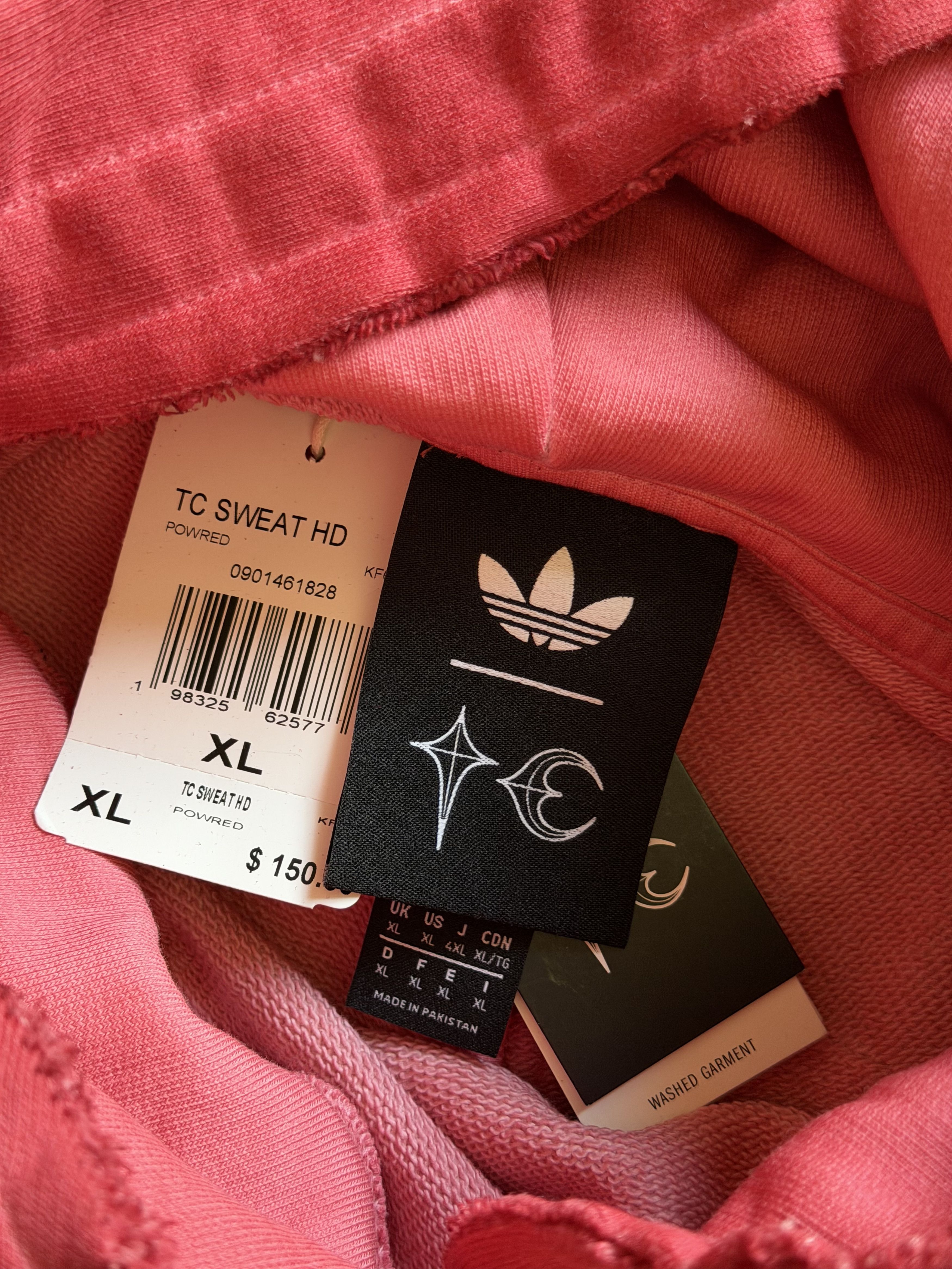 Adidas × Thug Club Thug Club Adidas Hoodie in Power Red Size US XL / EU 56 / 4 - 8 Thumbnail