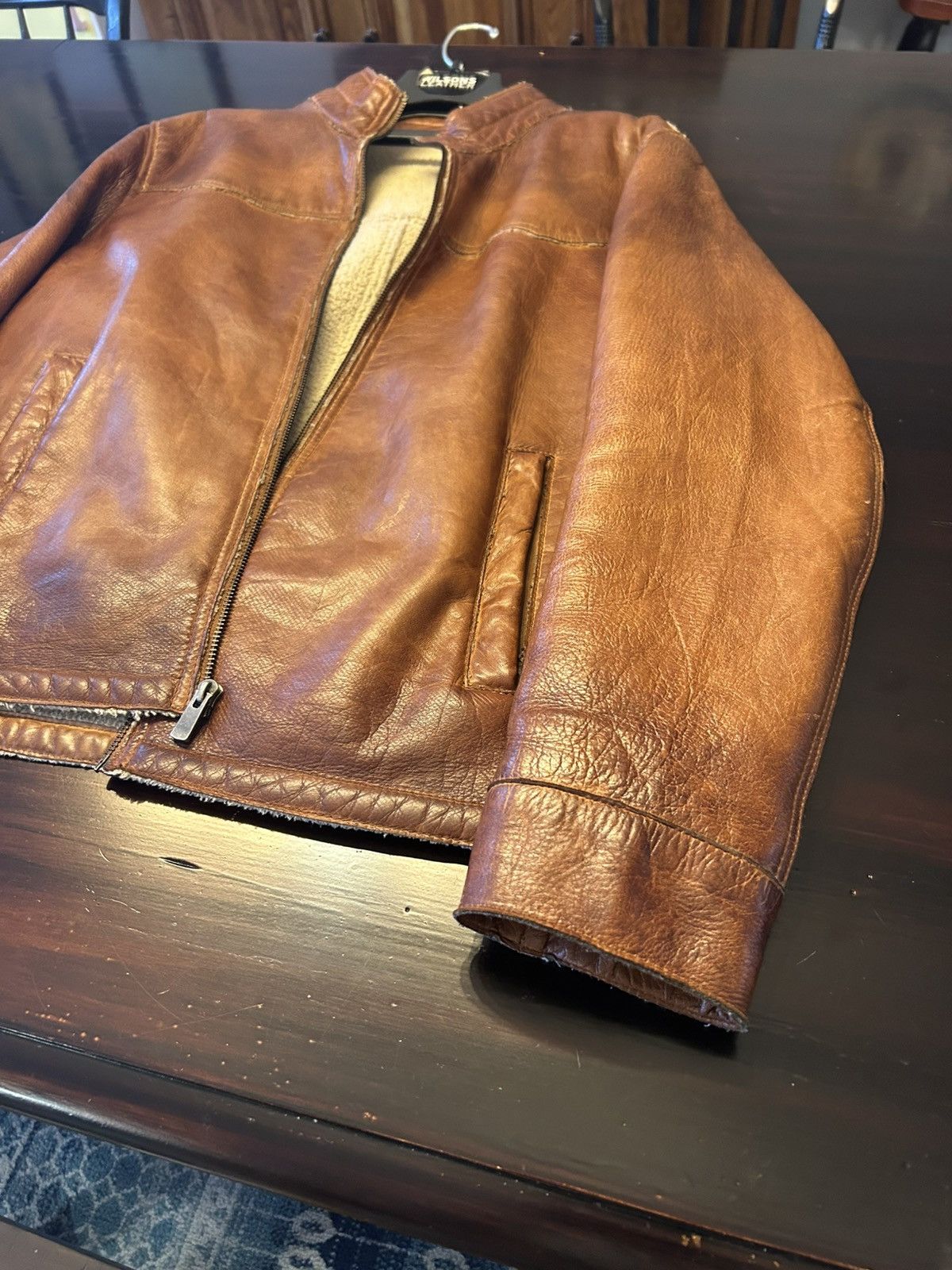 Scully Leather Brown western style racer leather jacket Size US L / EU 52-54 / 3 - 3 Thumbnail