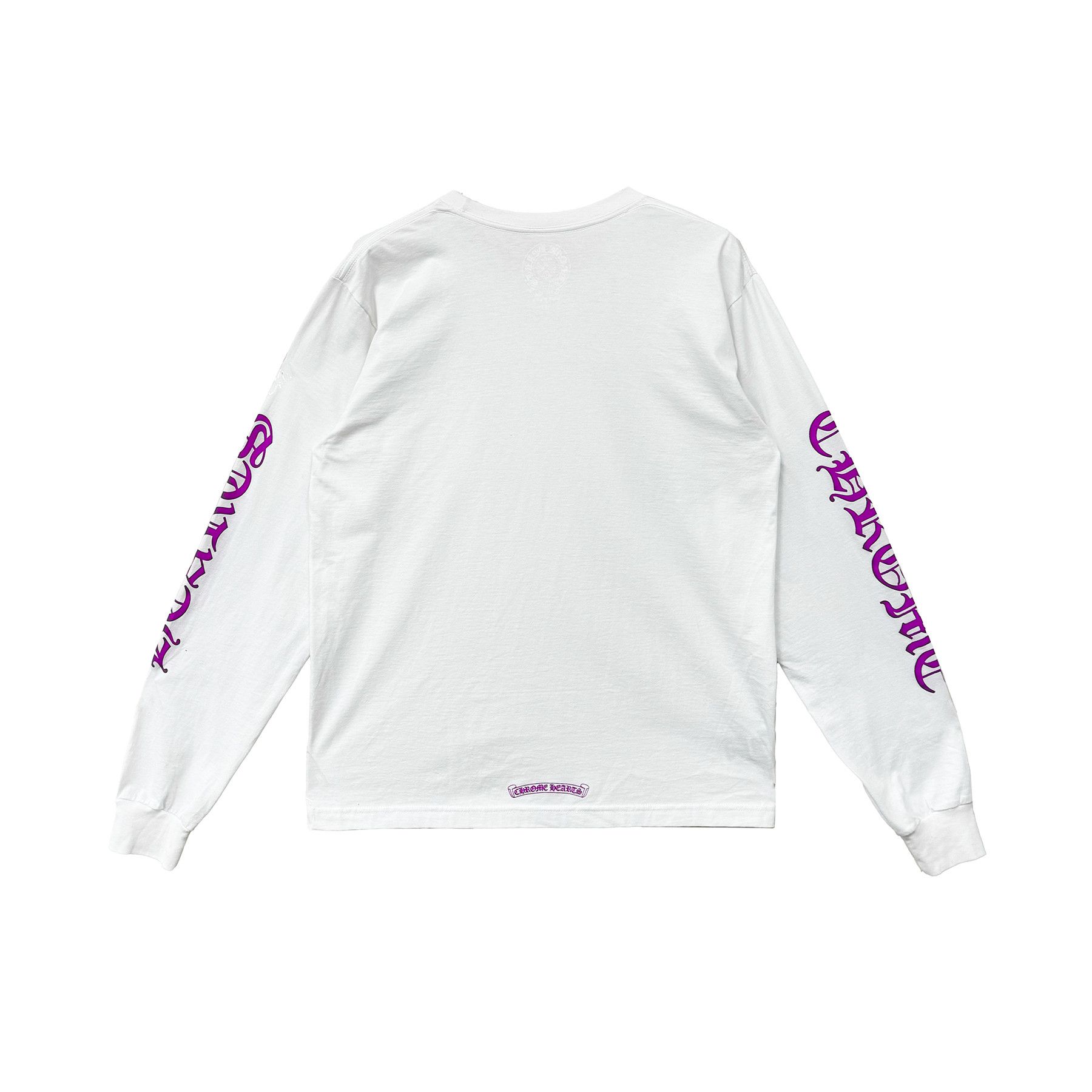 Chrome Hearts Chrome Hearts Purple Neck Script Logo Long Sleeve Tee Size US L / EU 52-54 / 3 - 2 Thumbnail