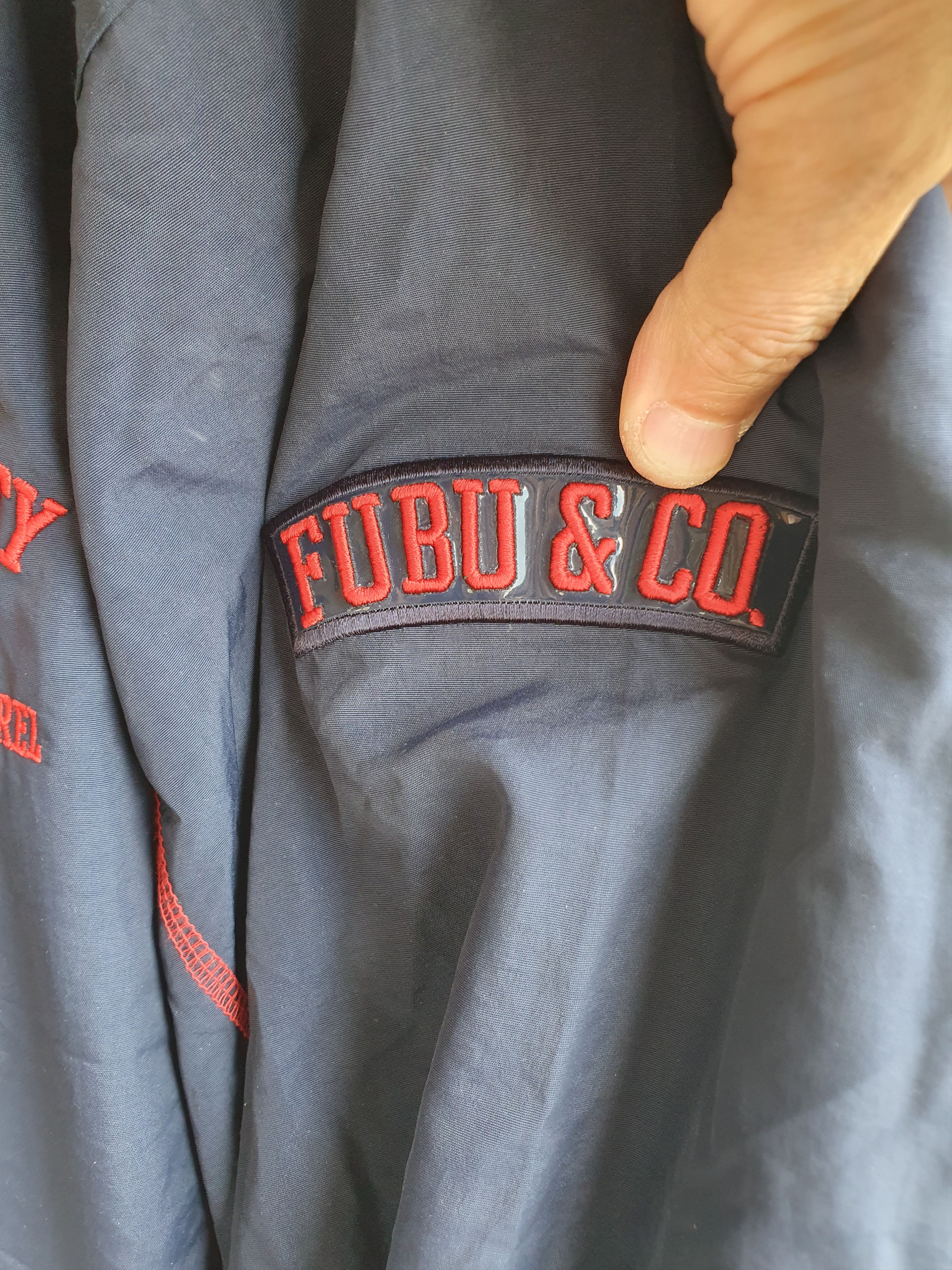 Fubu fubu the collection Varsity Vtg Jacket Windbreaker Size US XL / EU 56 / 4 - 3 Thumbnail