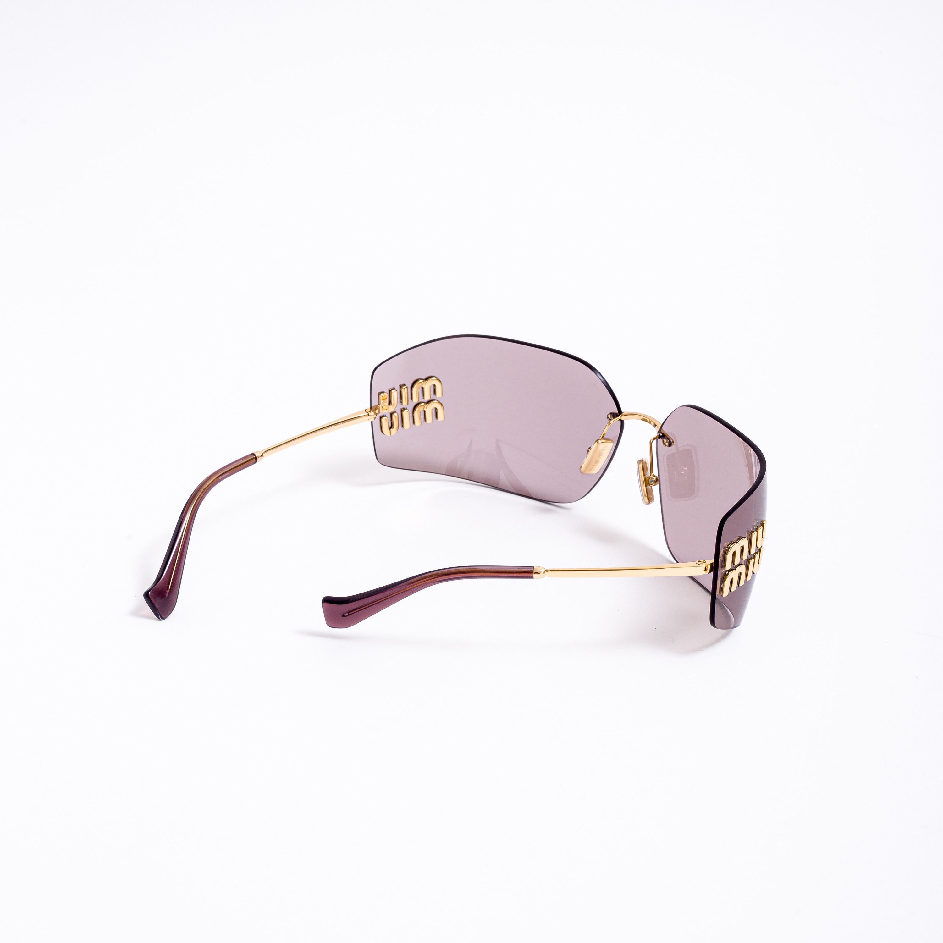Miu Miu MIU MIU MU 54YS 5AK06I Sunglasses GOLD Size ONE SIZE - 6 Thumbnail