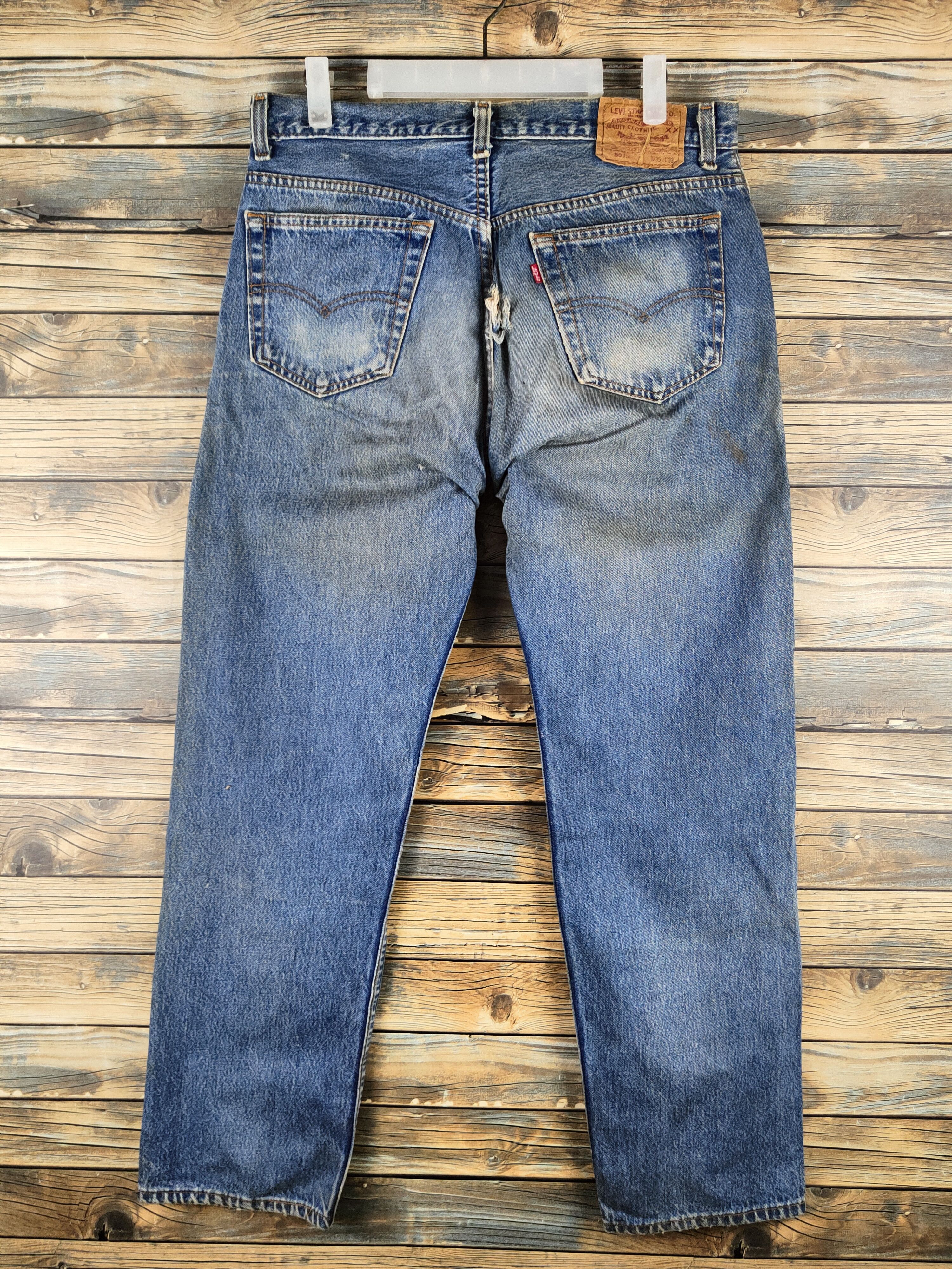 Levi's DL Levi's Blue Distressed Ripped Jeans# 46-891 Size US 34 / EU 50 - 7 Thumbnail