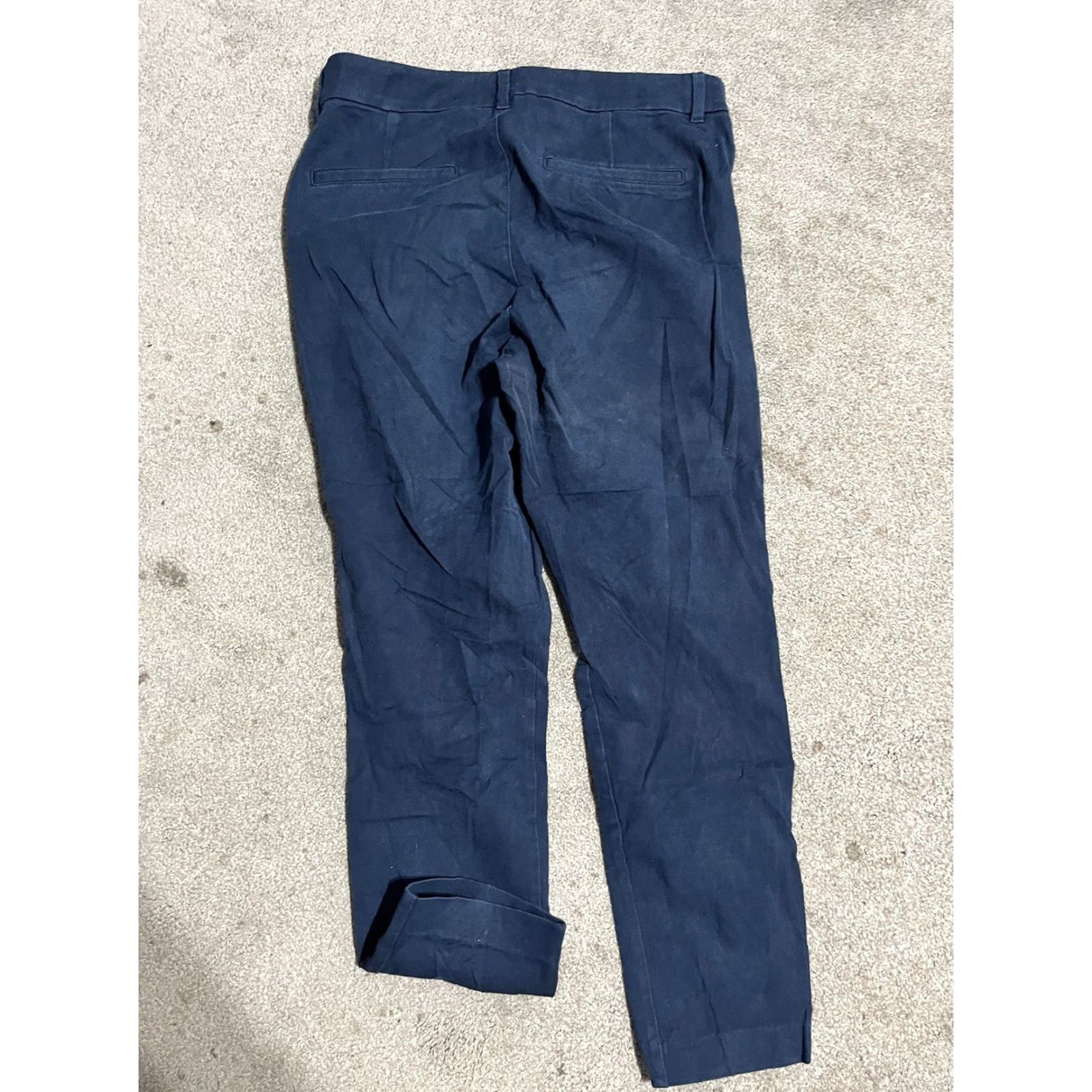Old Navy Old Navy Pixie Pants Women Size 8 Navy Blue High Rise Secret Slim Pocke Size 38" / US 16 / IT 52 - 3 Thumbnail