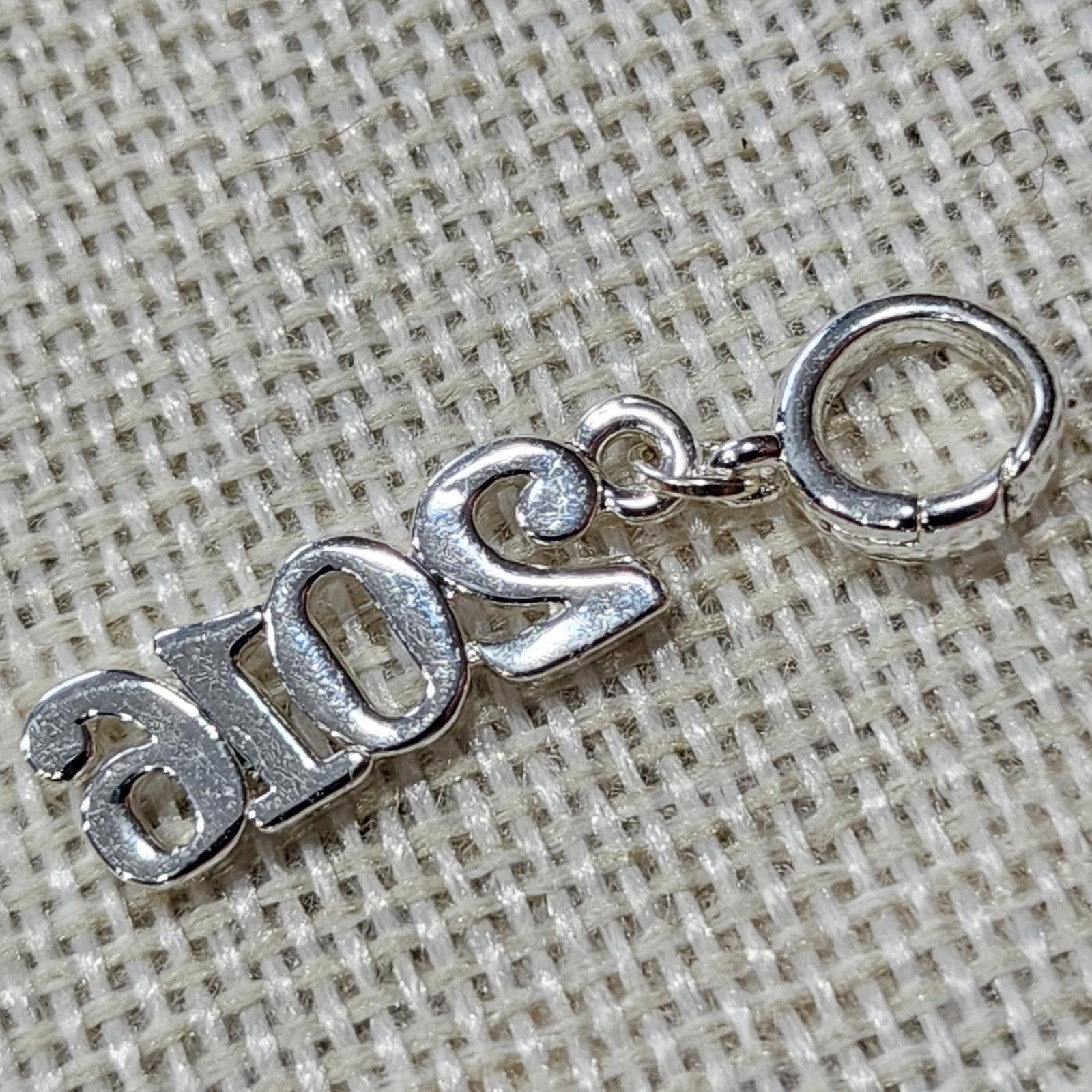 The Unbranded Brand Silver 2016 Number Charm with Rhinestones Size ONE SIZE - 3 Thumbnail