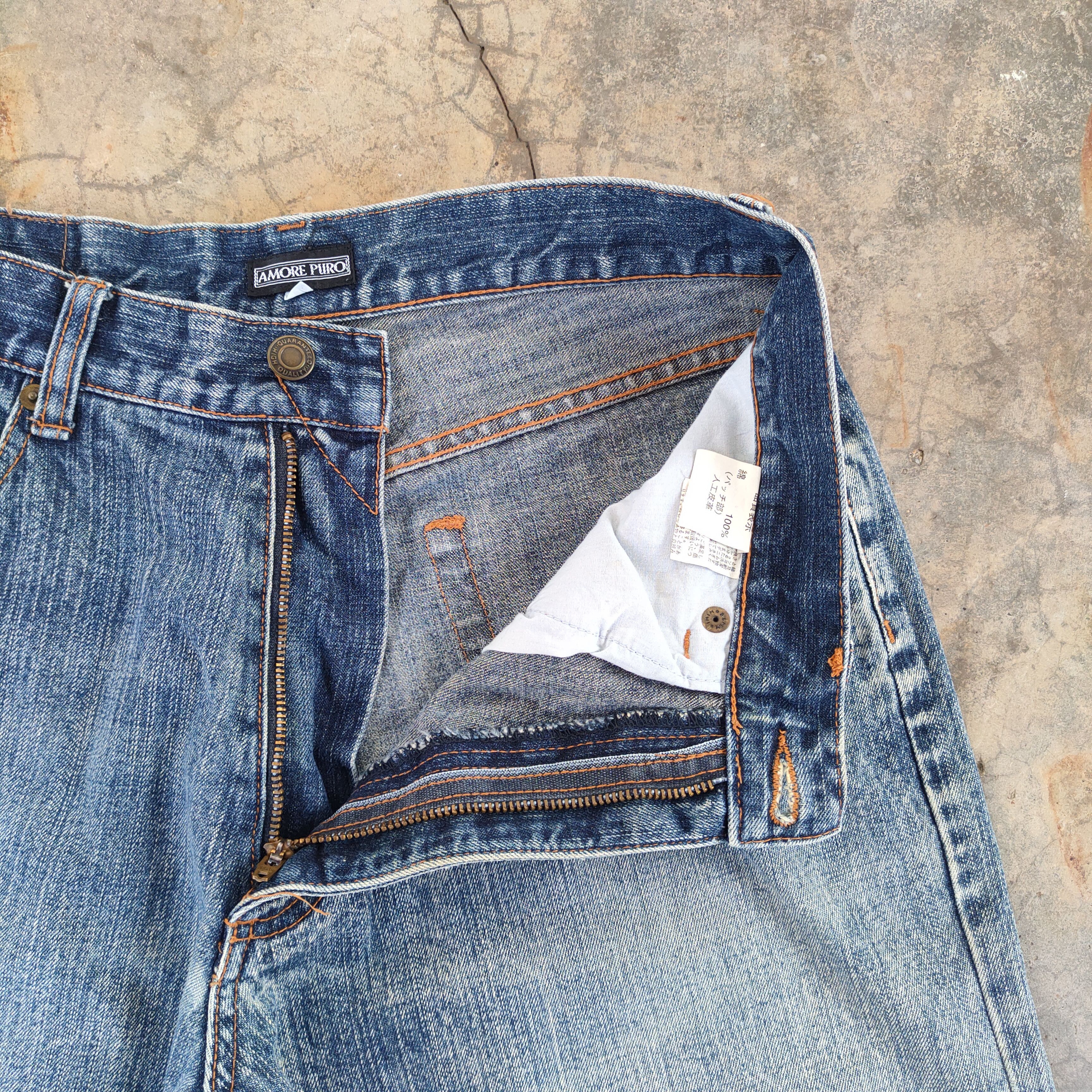 Japanese Brand W30×33 VINTAGE JAPANESE DISTRESSED FADED JEANS DENIM PANTS Size US 30 / EU 46 - 6 Thumbnail